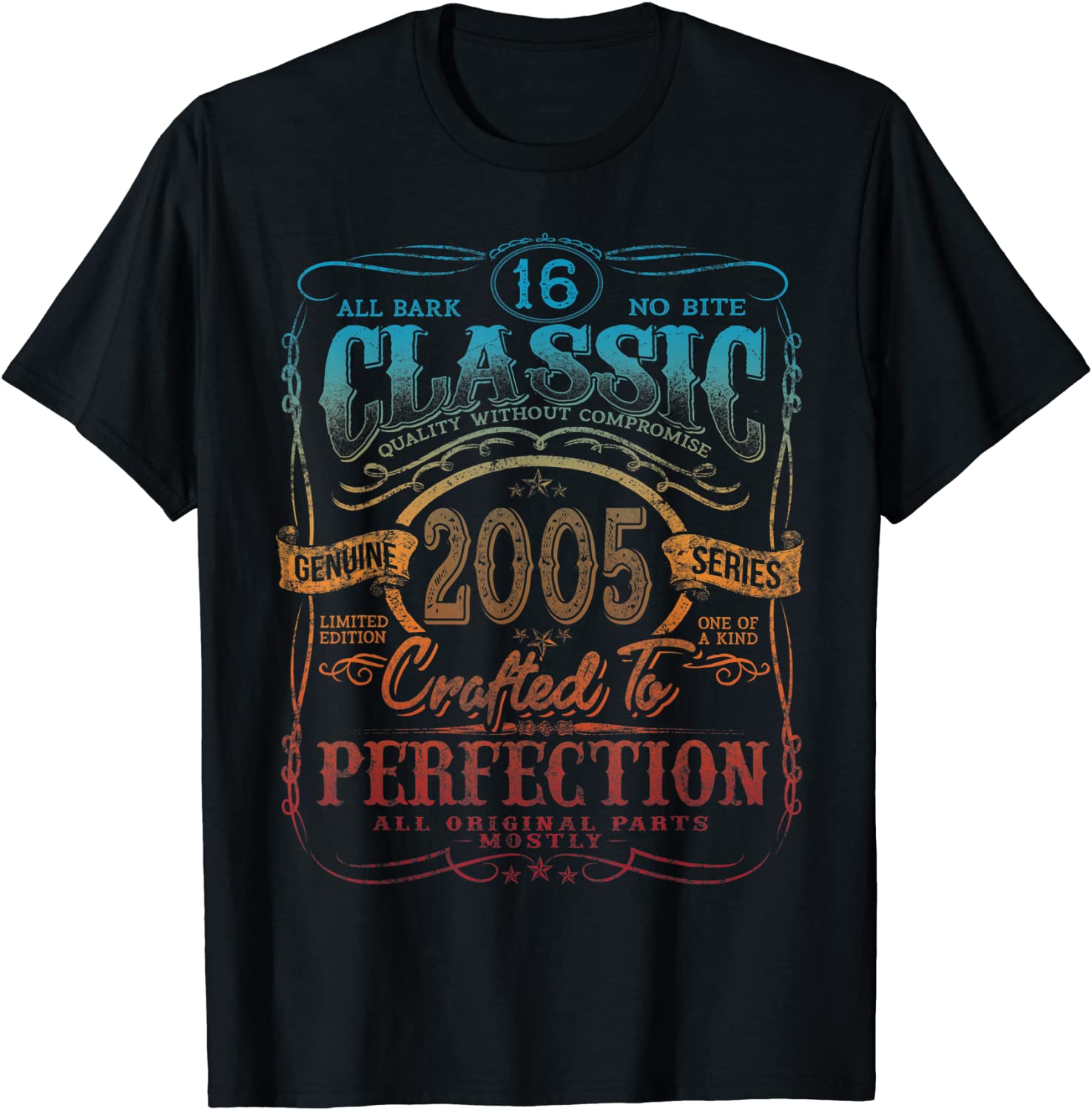 Vintage 2005 Limited Edition Gift 16 years old 16th Birthday T-Shirt
