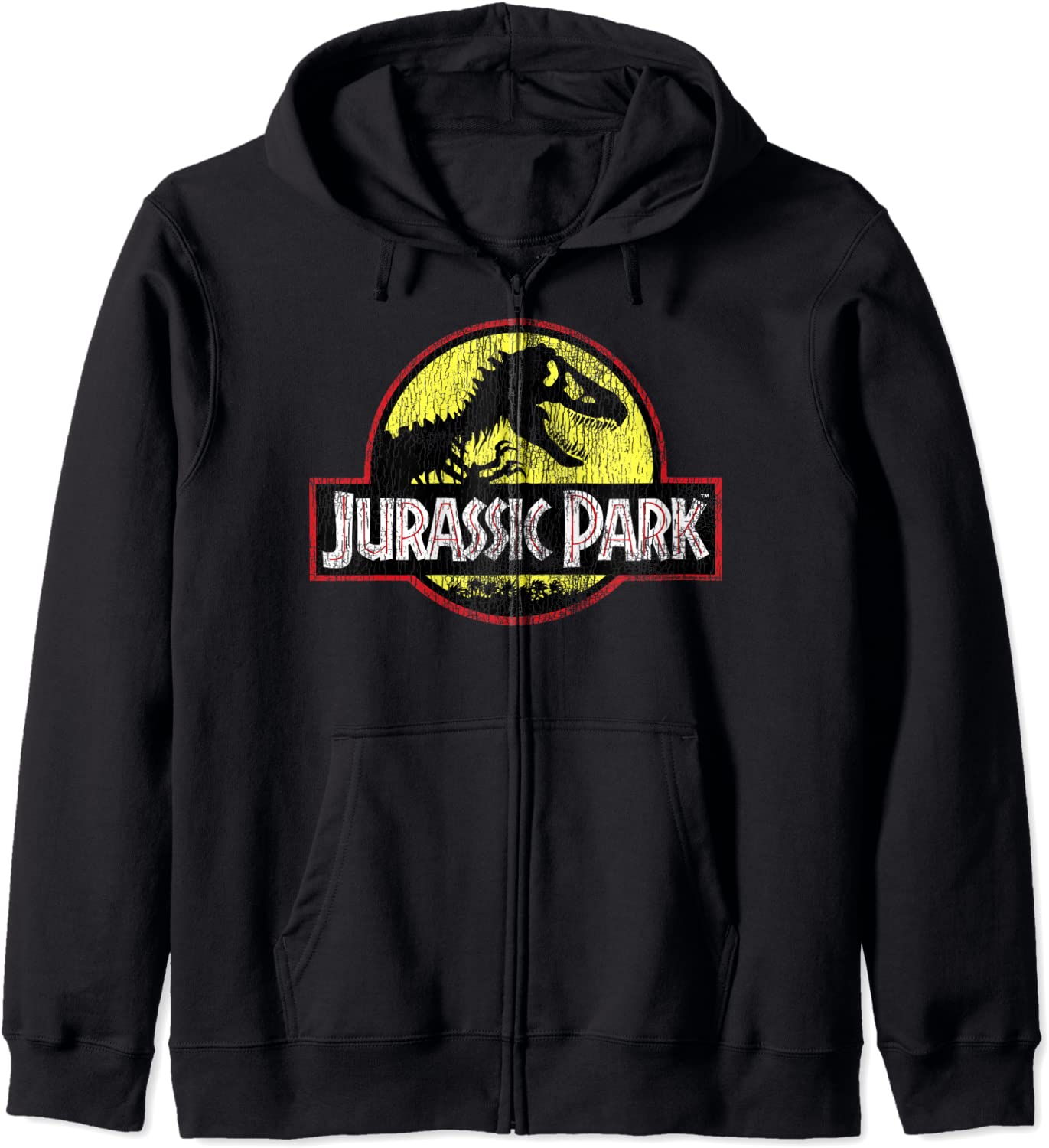 Jurassic Park Classic Logo Distressed Hoodie