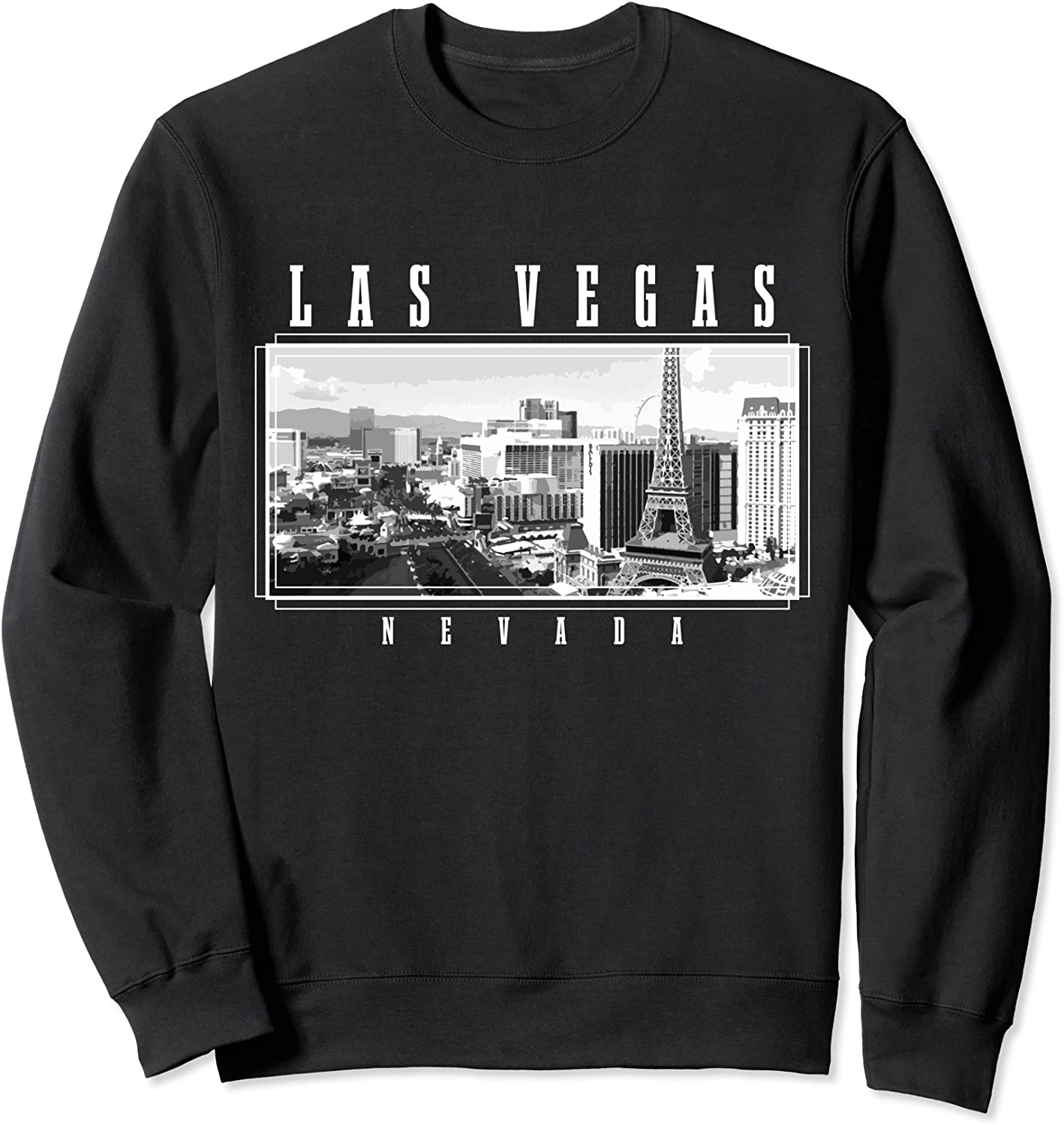 Las Vegas Skyline Nevada Pride Vintage Las Vegas Sweatshirt