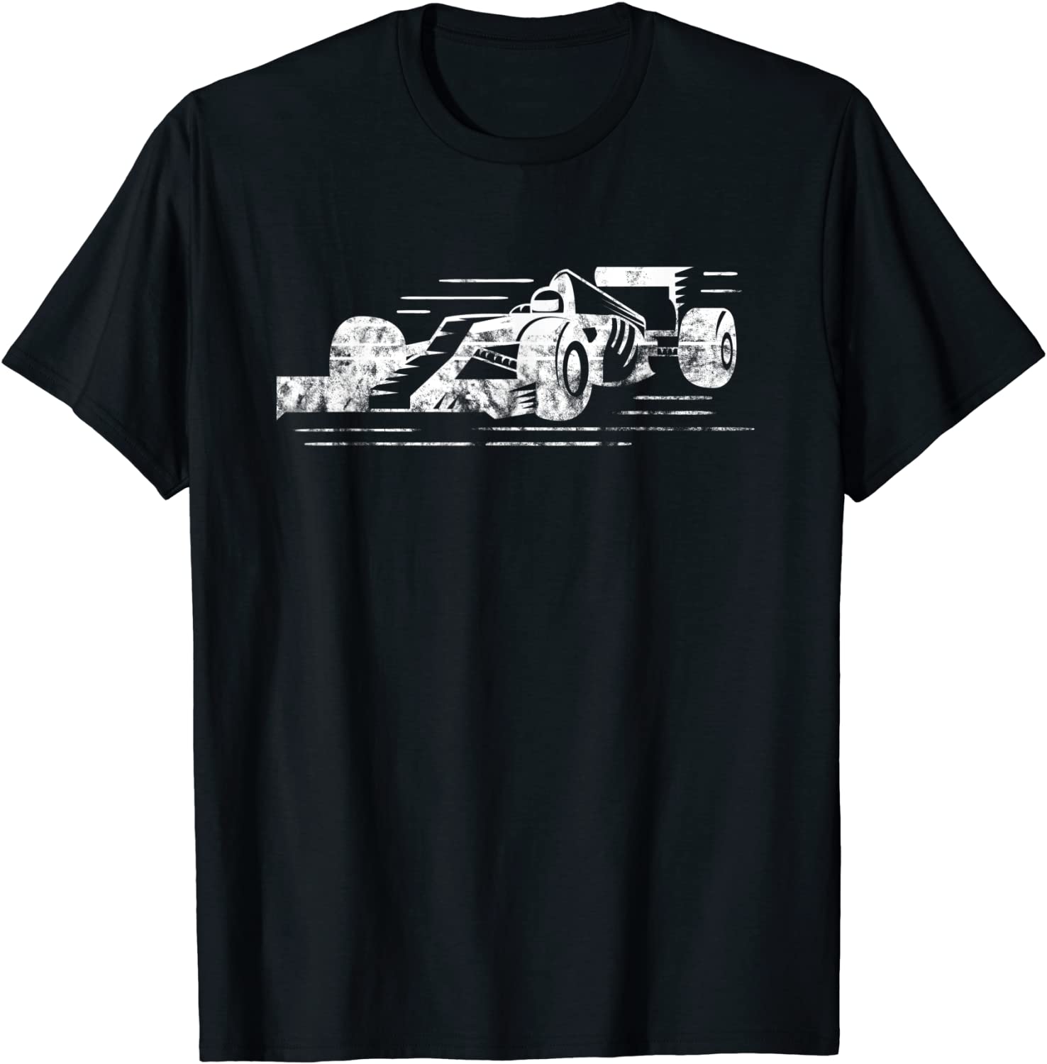 Formula Racecar Distressed Style Racing T-Shirt