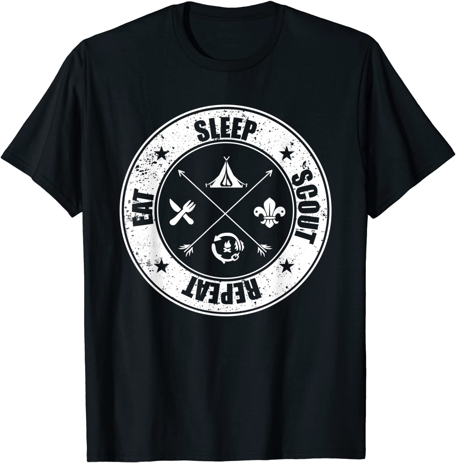 Eat Sleep Scout Repeat Scouting Lover Survival T-Shirt