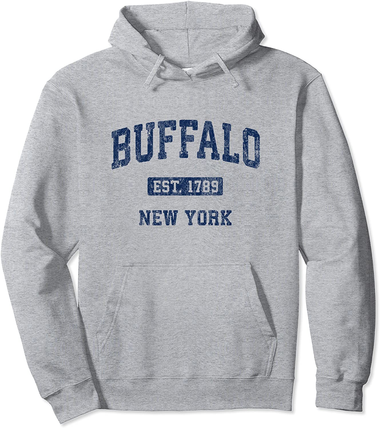 Buffalo New York NY Vintage Athletic Sports Design Pullover Hoodie