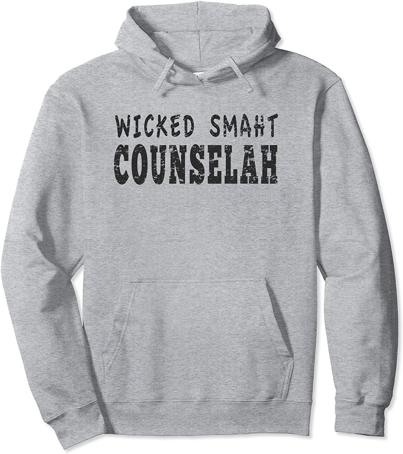 Wicked Smaht Counselah Camp Counselor Gifts Distressed Pullover Hoodie