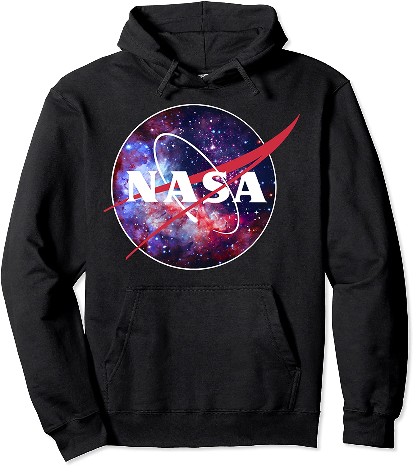 NASA Purple Pink Mix Galaxy Style Logo Graphic Hoodie