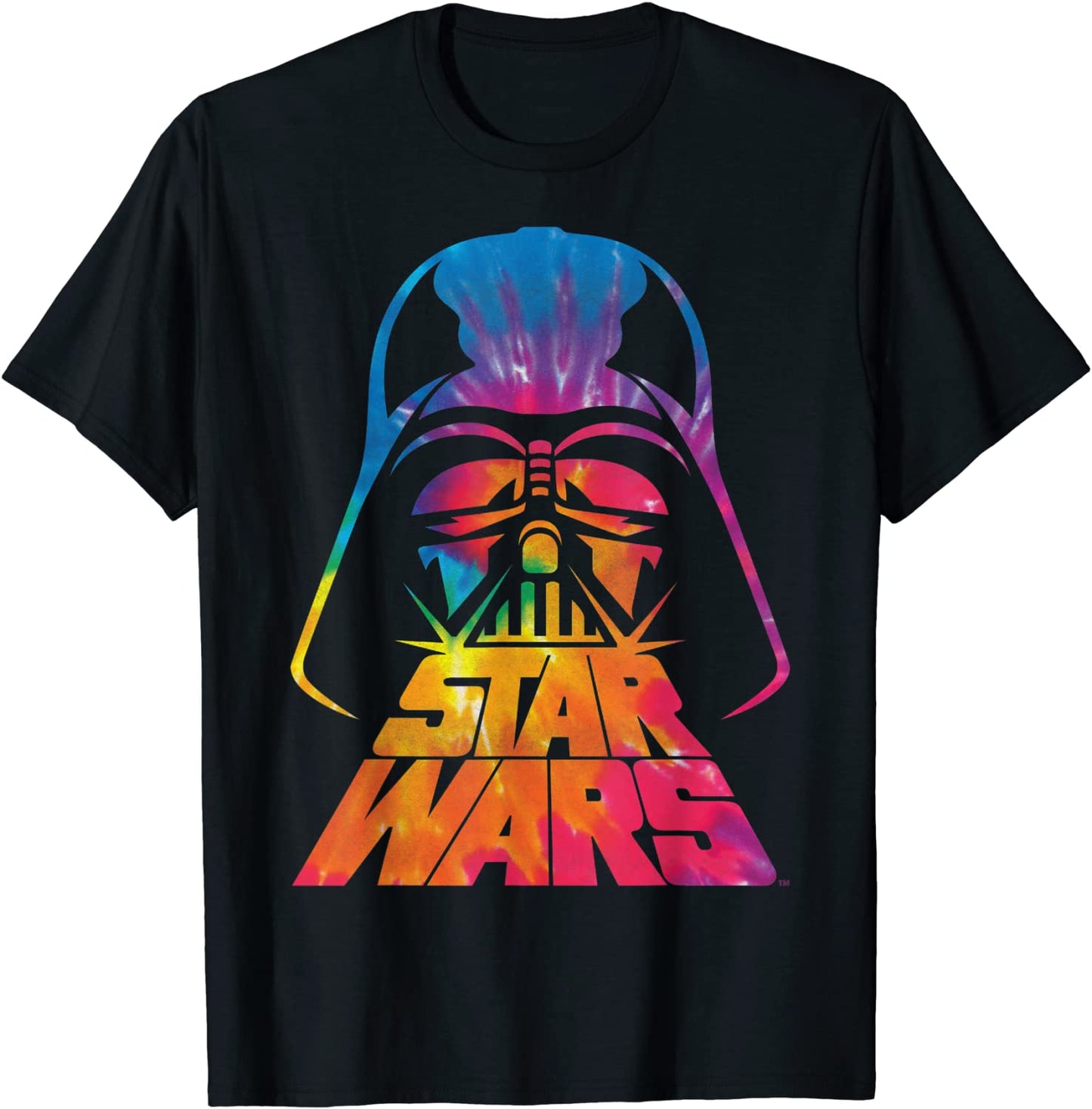 Star Wars Darth Vader Tie Dye Helmet Graphic T-Shirt Z1 T-Shirt