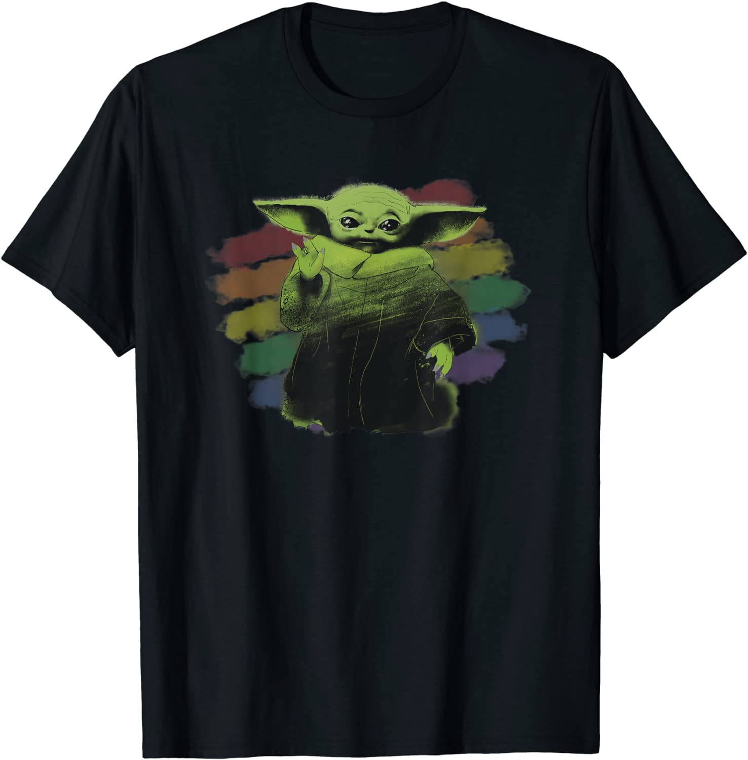 Star Wars The Mandalorian The Child Rainbow T-Shirt