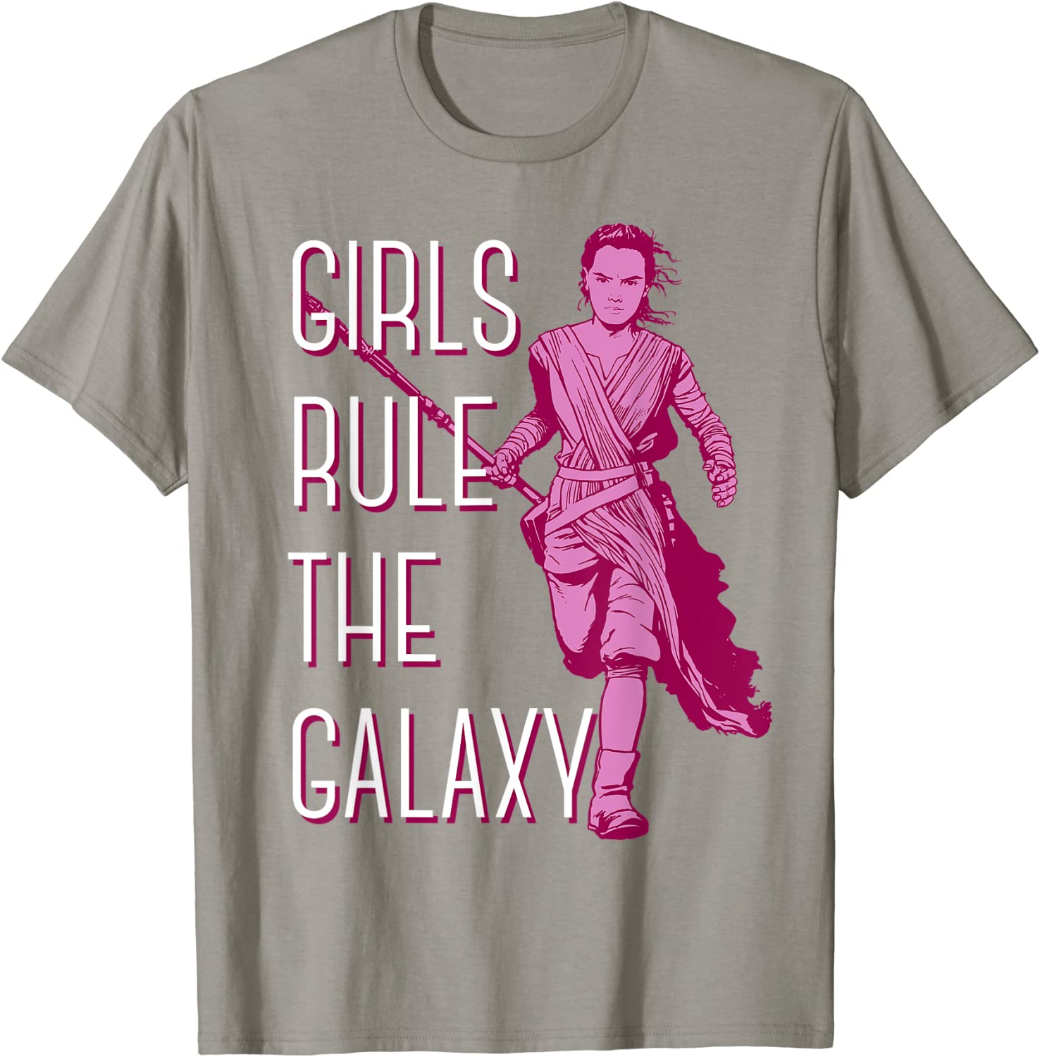 Star Wars Episode 7 Rey Girls Rule The Galaxy T-Shirt T-Shirt