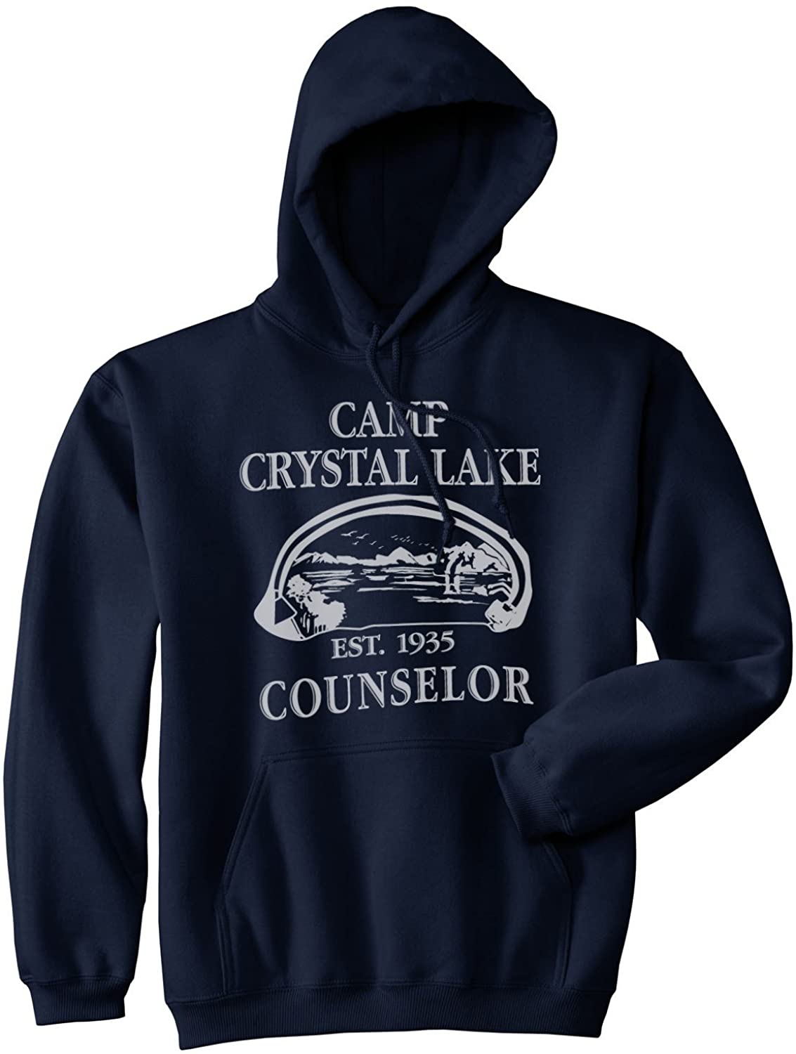 Camp Crystal Lake Funny Graphic Camping Vintage Graphic Horror Novelty Hoodie