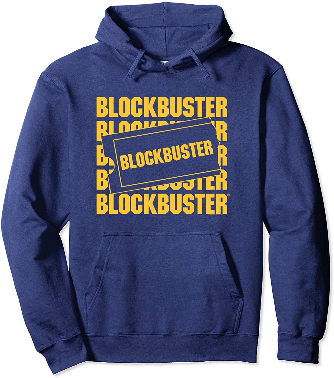 Blockbuster Repeating Logo with Ticket Pullover Hoodie