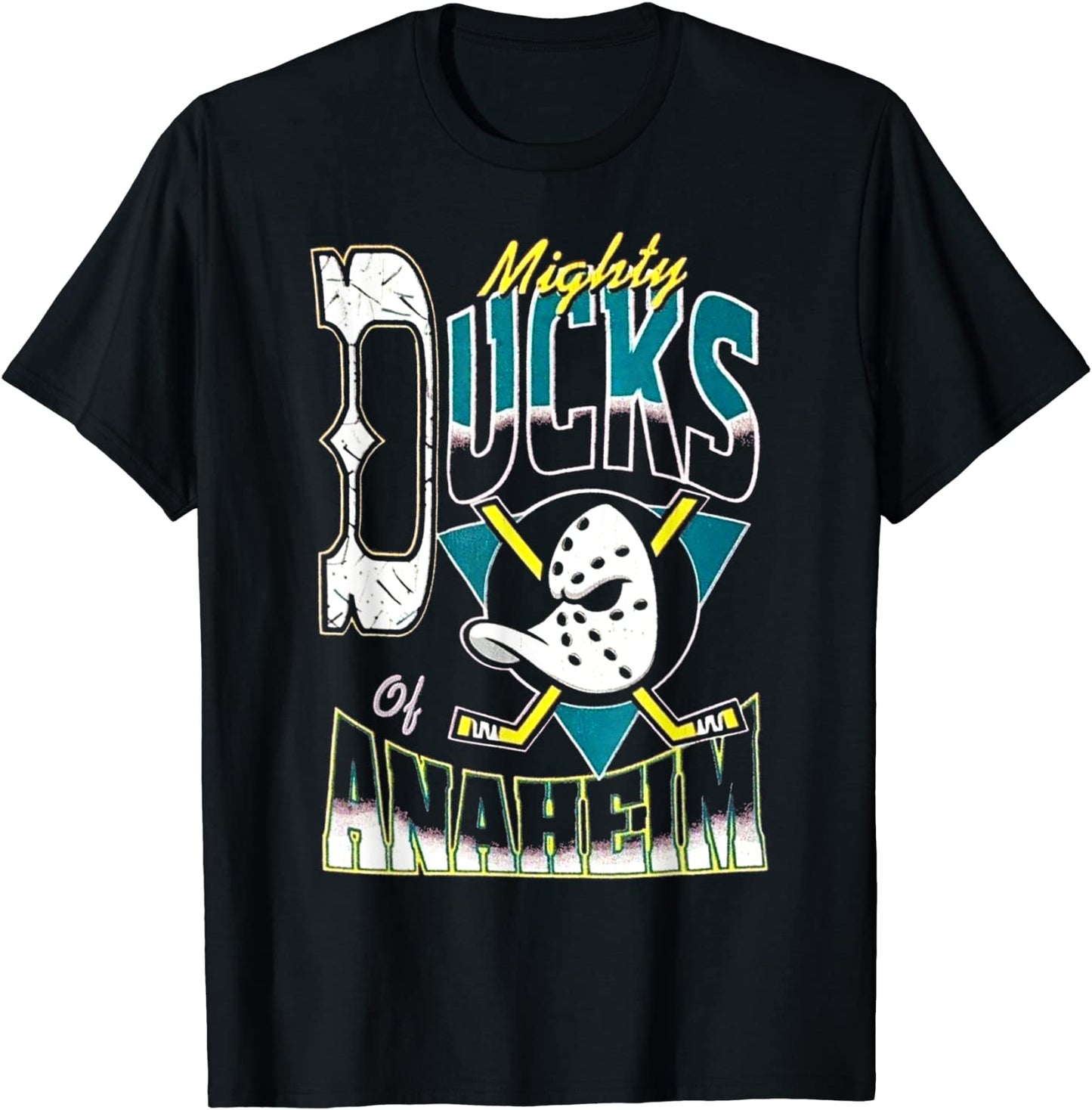 Graphic Ducks Arts Mighty Of Anaheim Hockey Distressed Sport T-Shirt