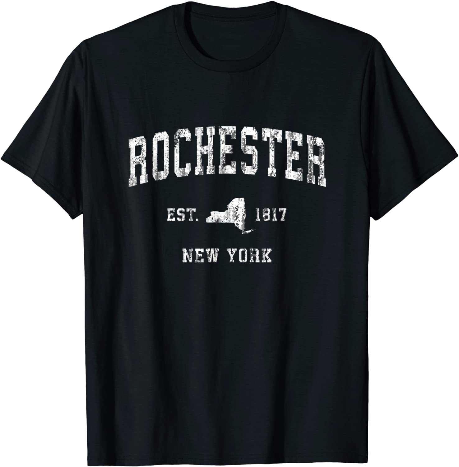 Rochester New York NY Vintage Athletic Sports Design T-Shirt