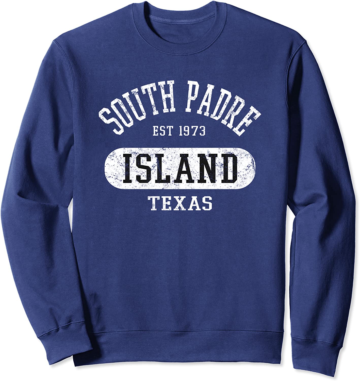 Retro Distressed College Style South Padre Women Men Kids Sweatshirt
