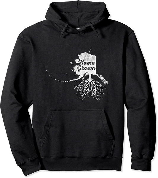 Alaska Home Grown Hoodie Vintage Roots State Pride Pullover Hoodie