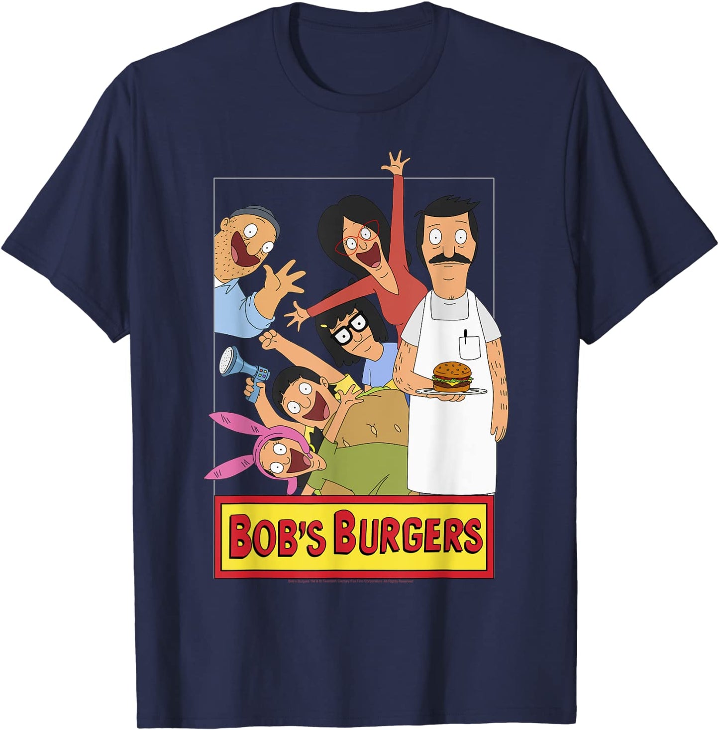 Bobs Burgers Family Shot Teddy Logo T-Shirt