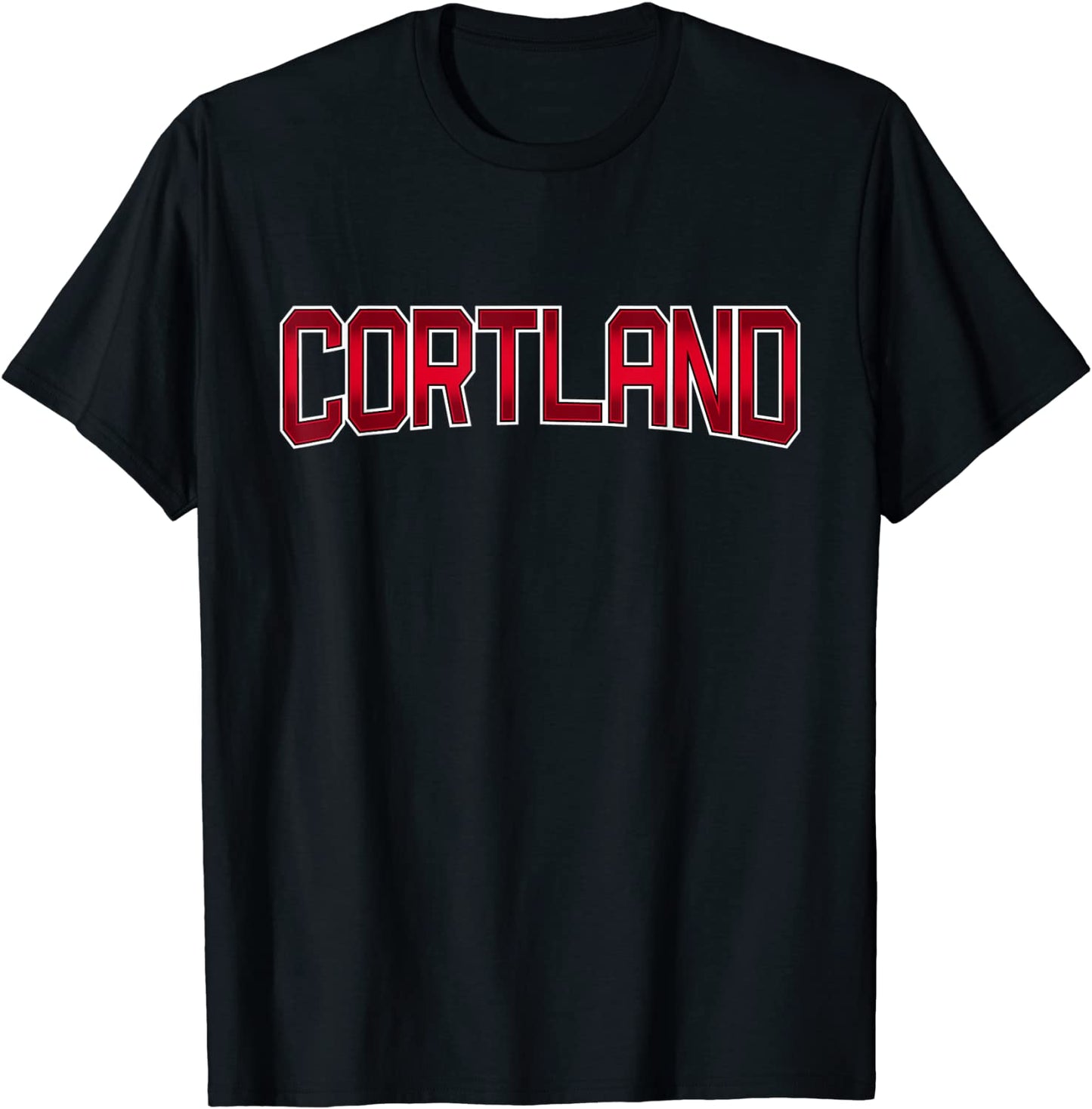CORTLAND NEW YORK Sports Varsity Style NY Town T-Shirt