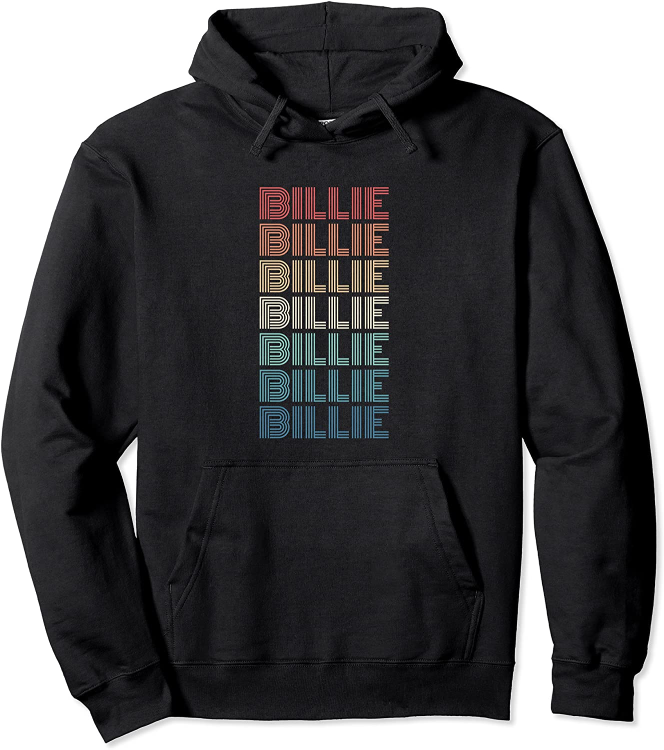 Retro Personalized BILLIE First Name Pullover Hoodie