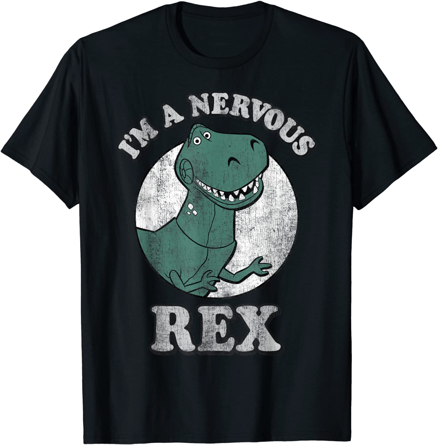 Disney Pixar Toy Story Im A Nervous Rex Dinosaur T-Shirt