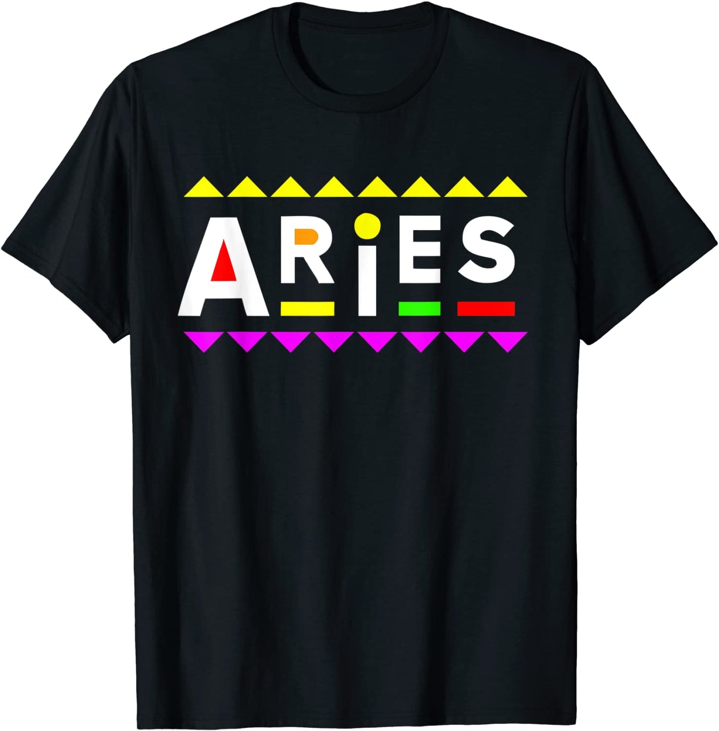 Aries Zodiac Design 90s Style T-Shirt