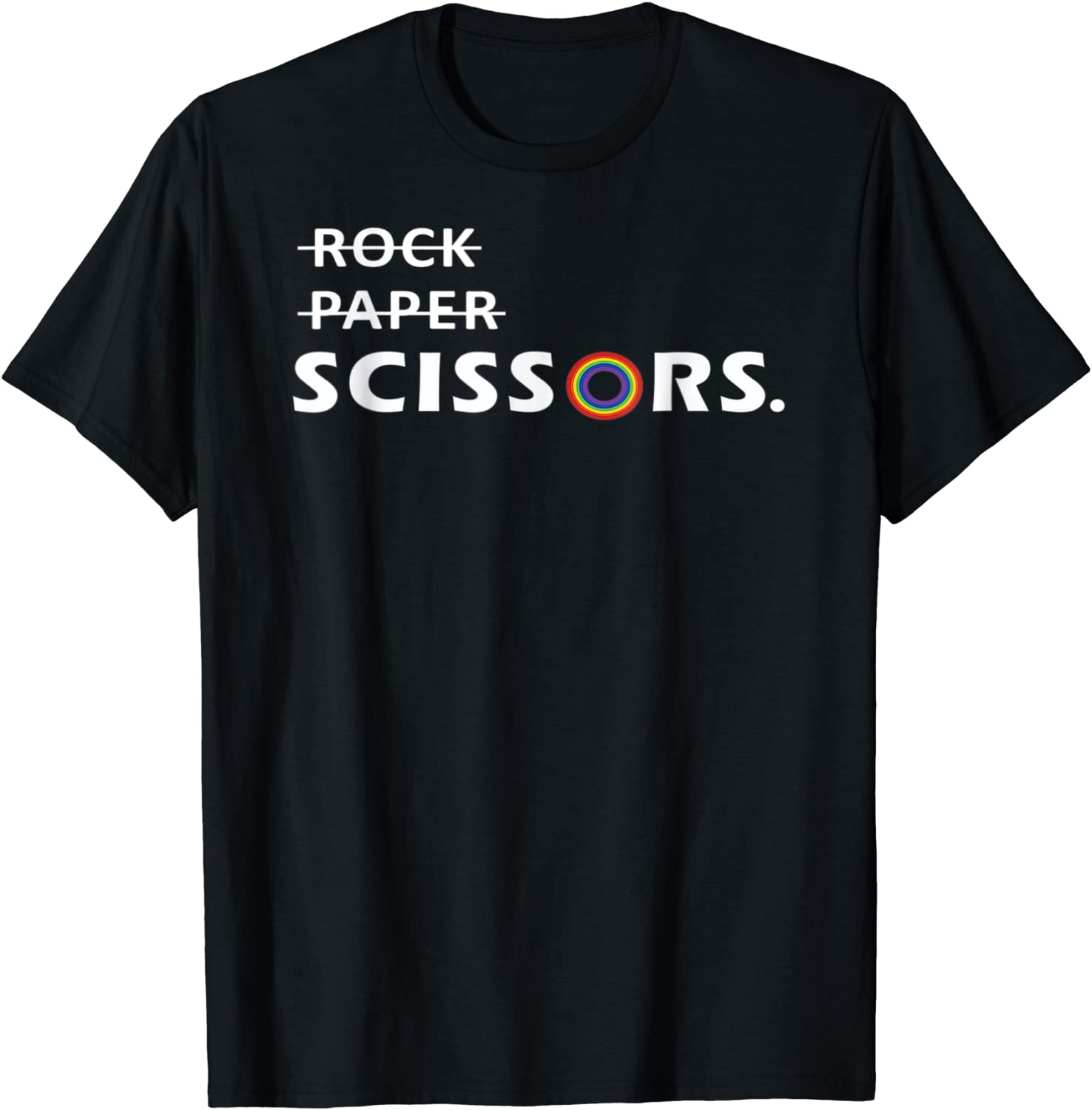 Rock Paper Scissors Lesbian Pride T-Shirt
