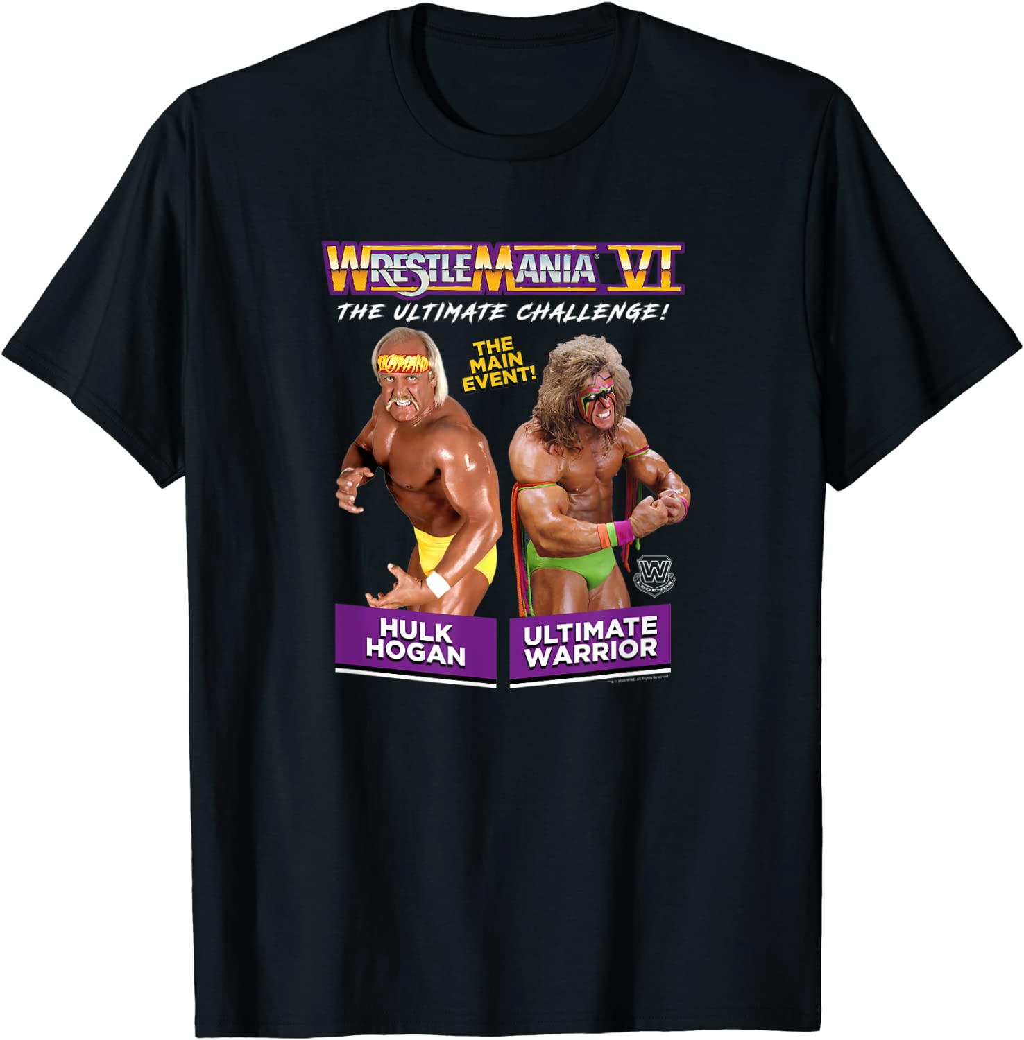 WWE Wrestlemania 6 Hulk v Warrior T-Shirt