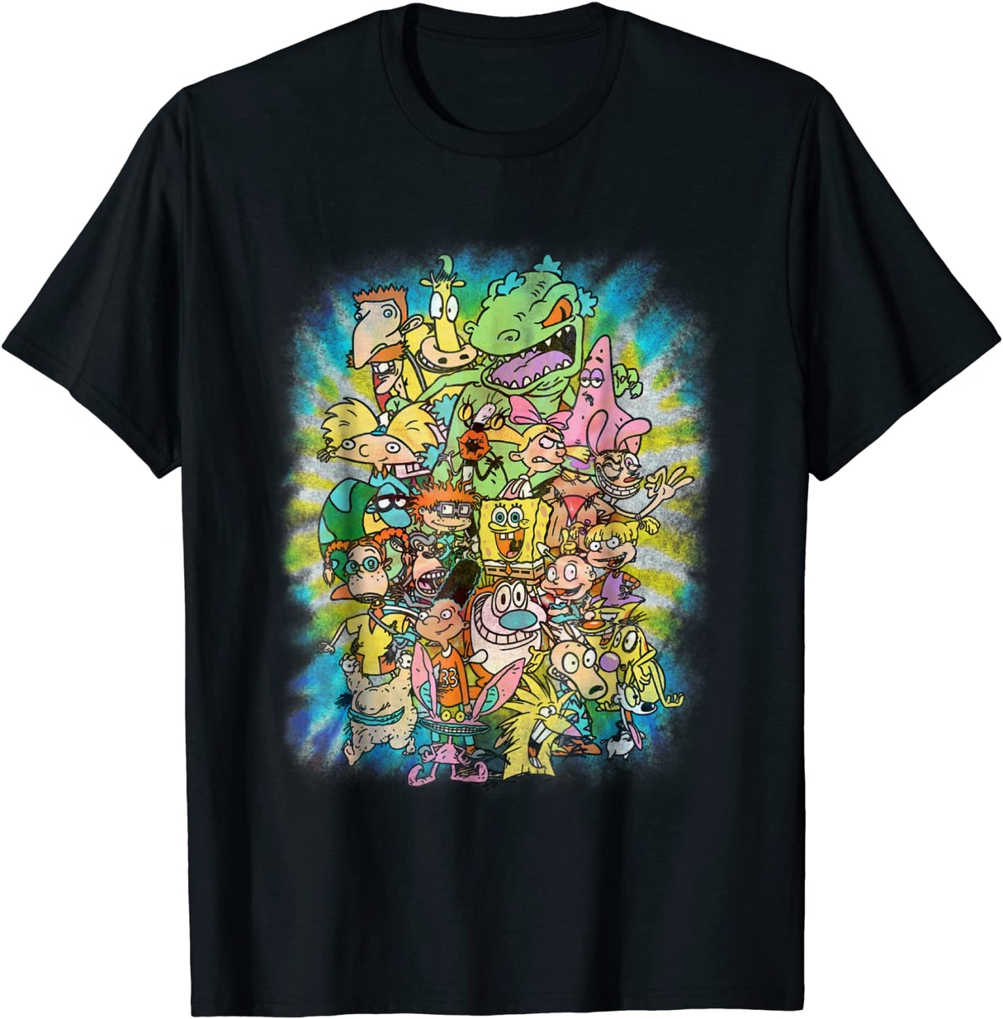 Nickelodeon Ultimate Nick 90s Character Tie Dye Style Tee