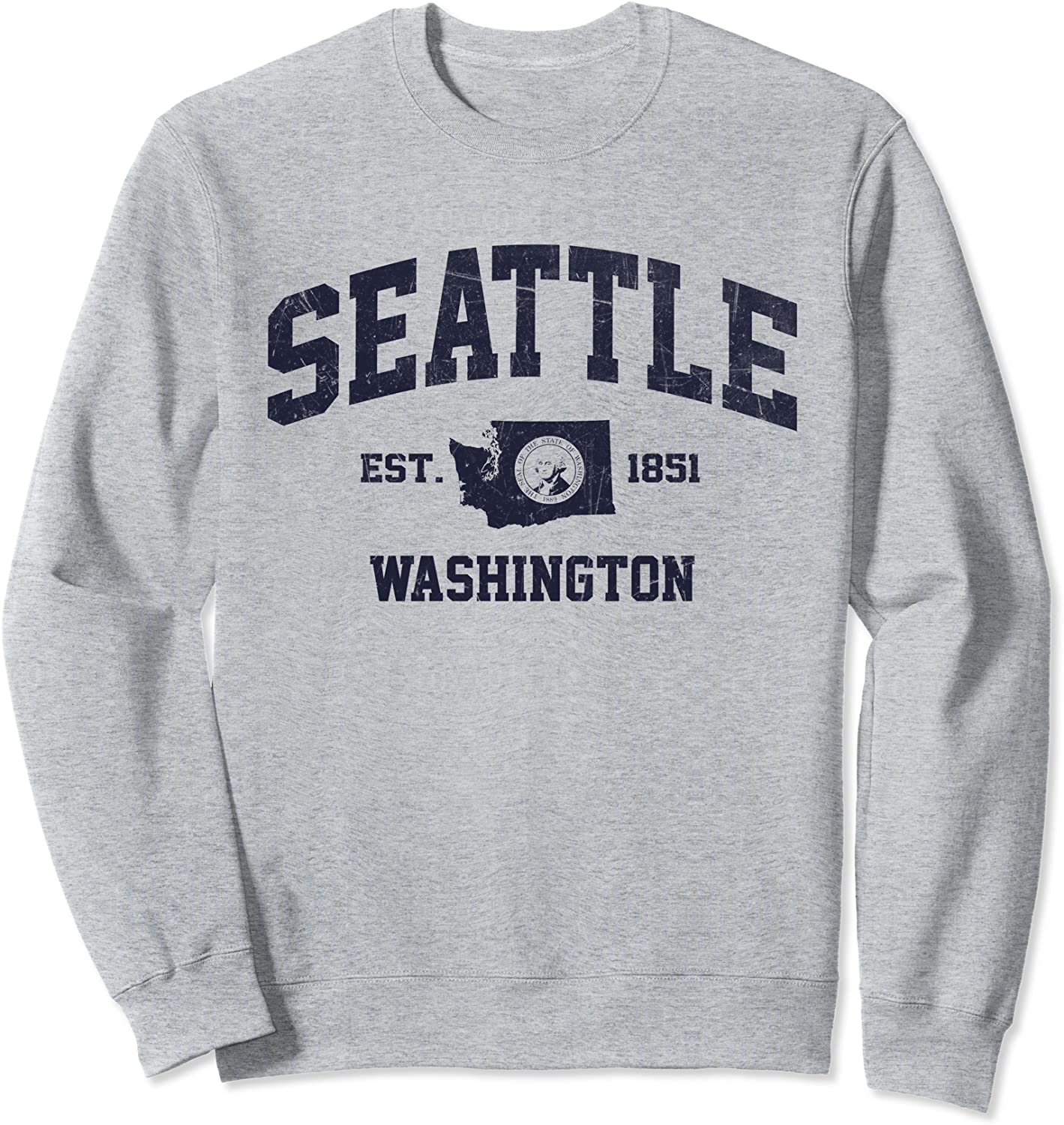 Seattle Washington WA USA vintage state Athletic style gift Sweatshirt