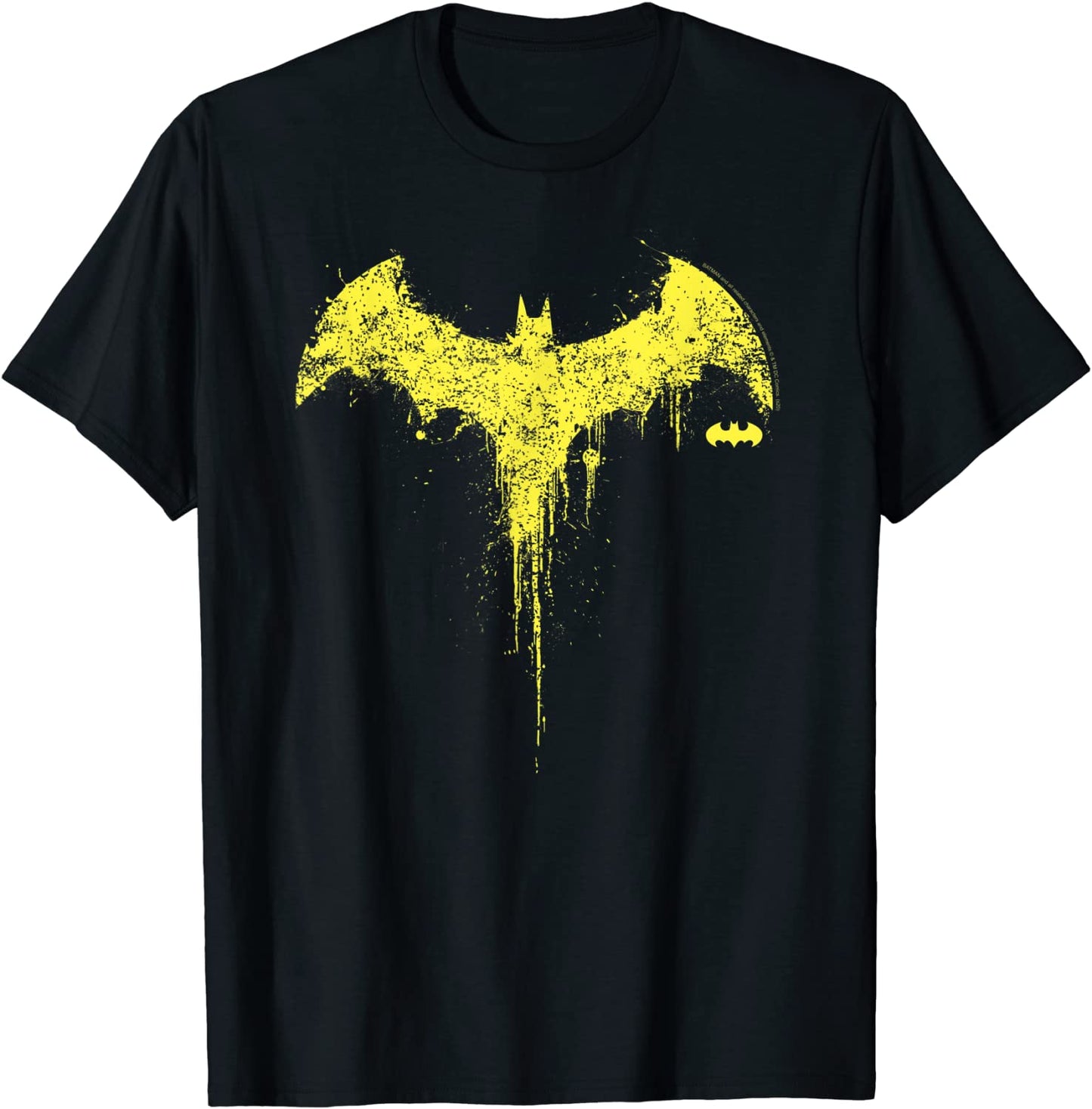 DC Fandome Batman Paint Splatter Drip Logo T-Shirt