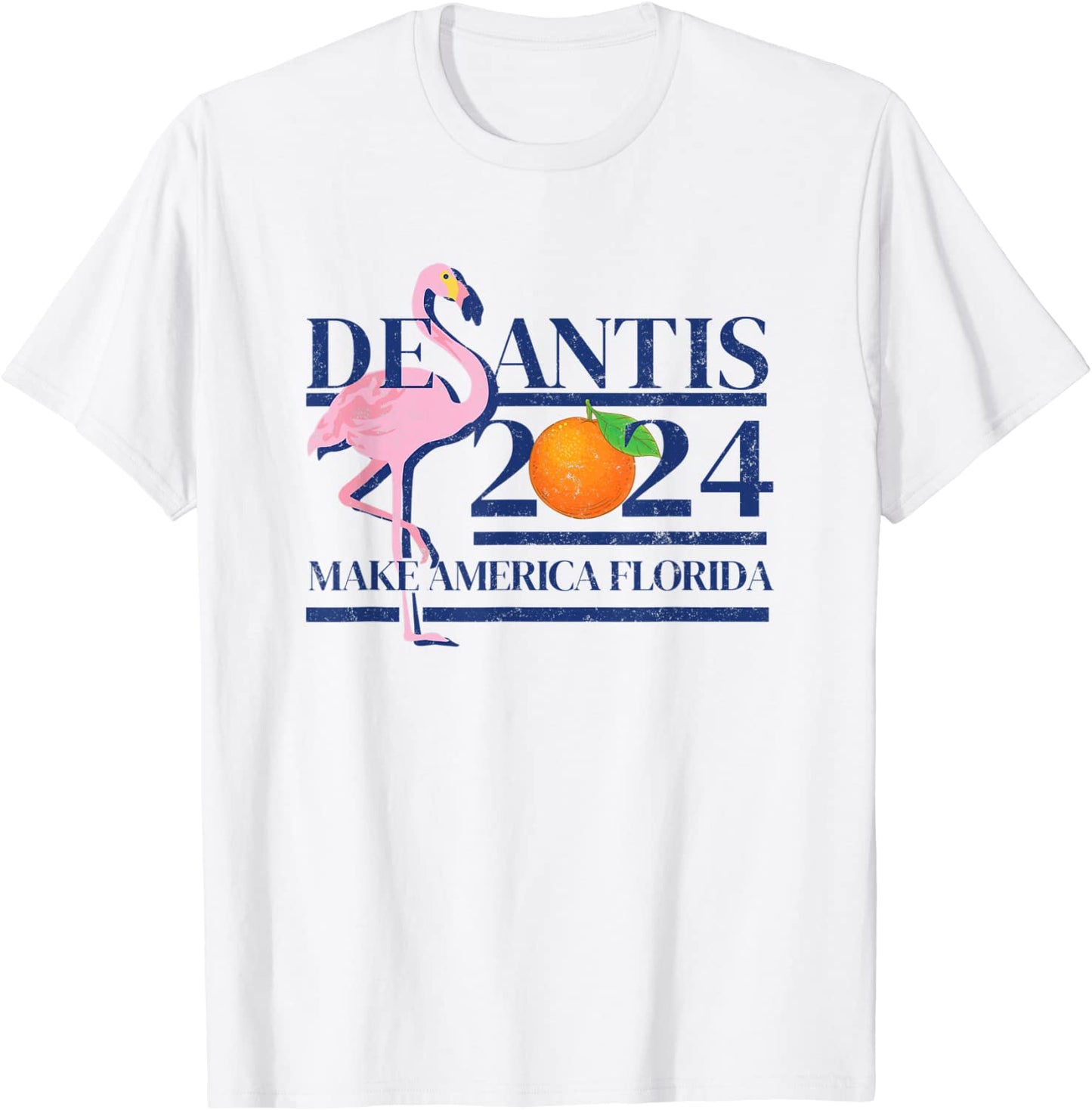DeSantis 2024 Make America Florida Flamingo Election T-Shirt