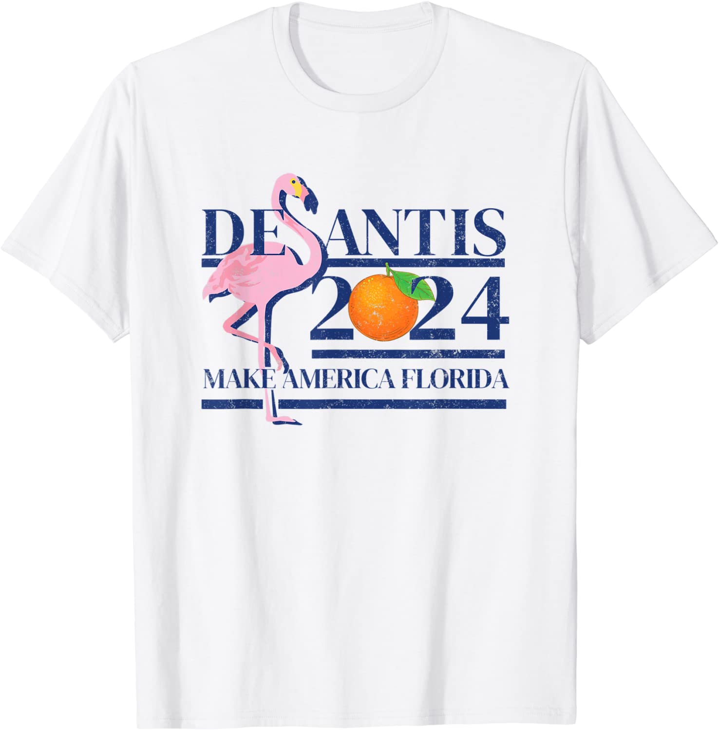 DeSantis 2024 Make America Florida Flamingo Election T-Shirt