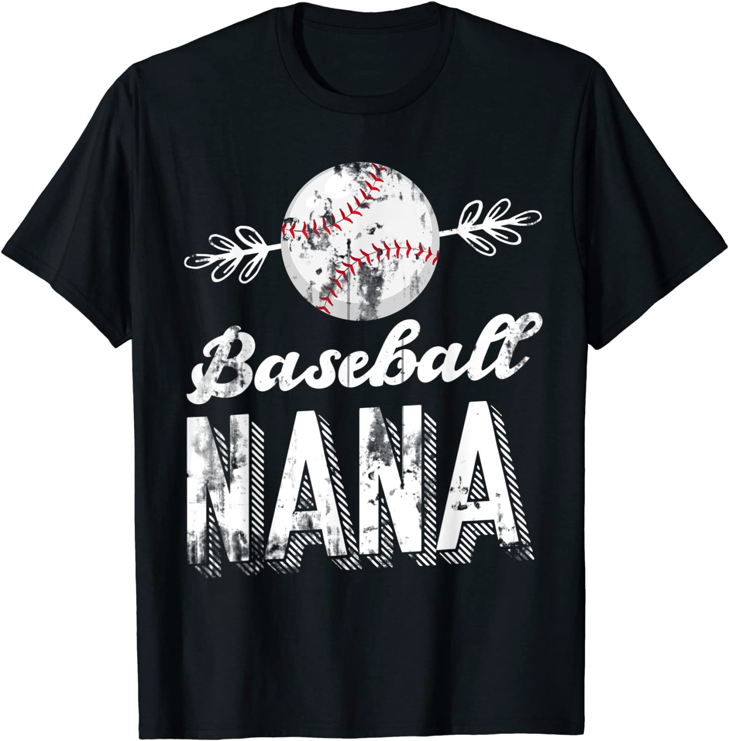 Grandmother Sports Nana Baseball Mother T-Shirt