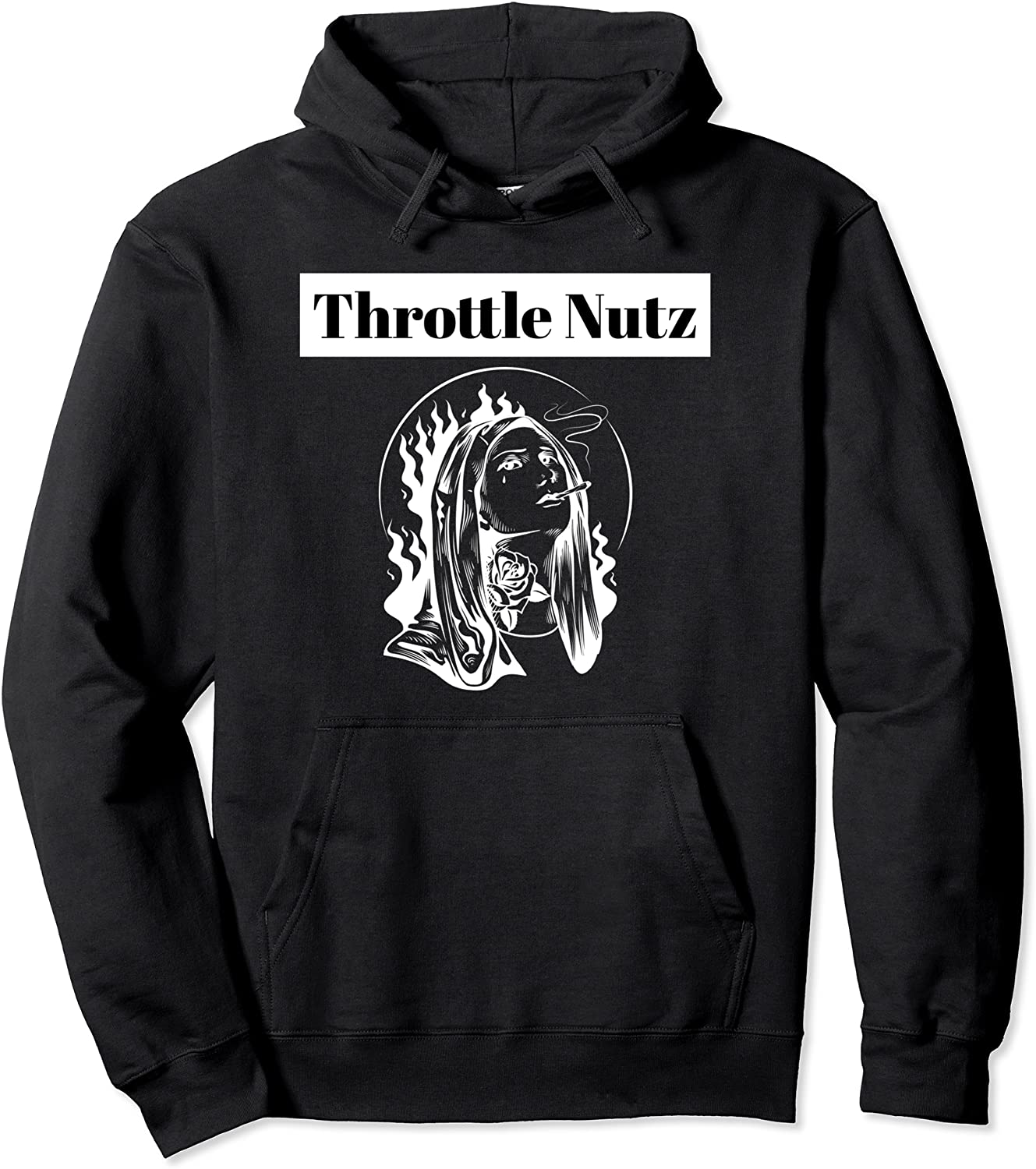 Tattoo Woman Smoking Pullover Hoodie