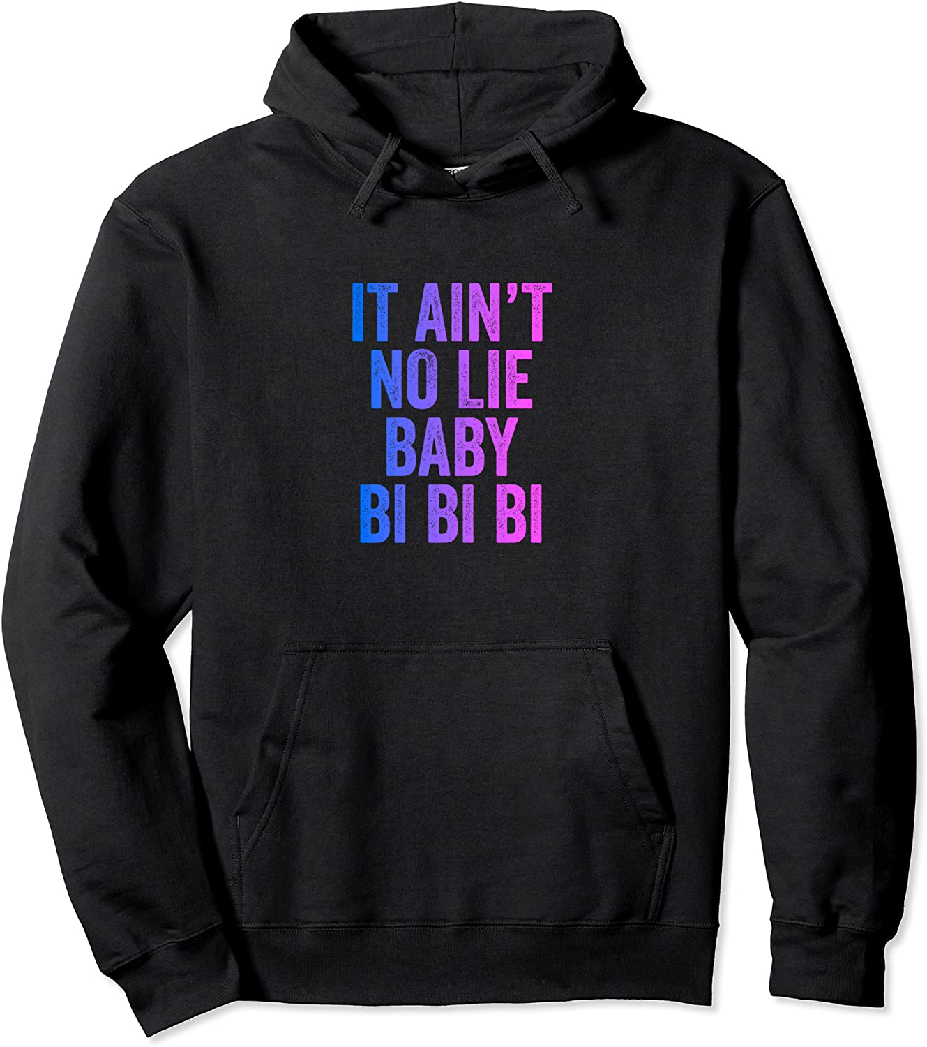 Aint No Lie Baby Bi Bi Bi Bisexual Equality Pride Humor Pullover Hoodie