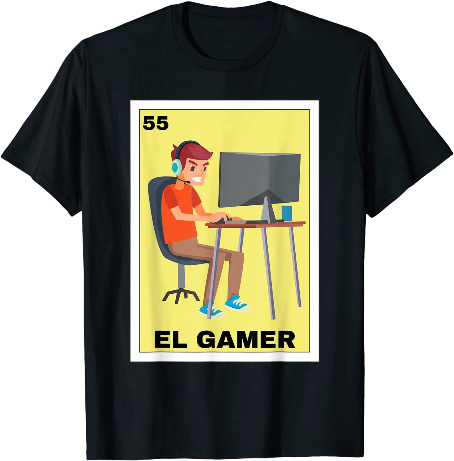 El Gamer Lottery Gift - Mexican Lottery Gaming T-Shirt