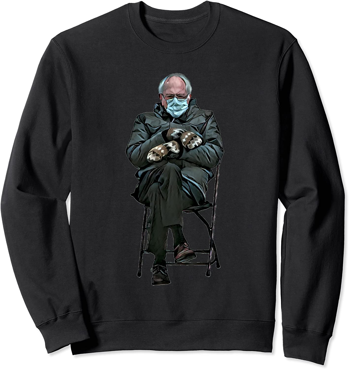 Bernie Sanders Merch Funny Bernie Sitting Mittens Meme Sweatshirt