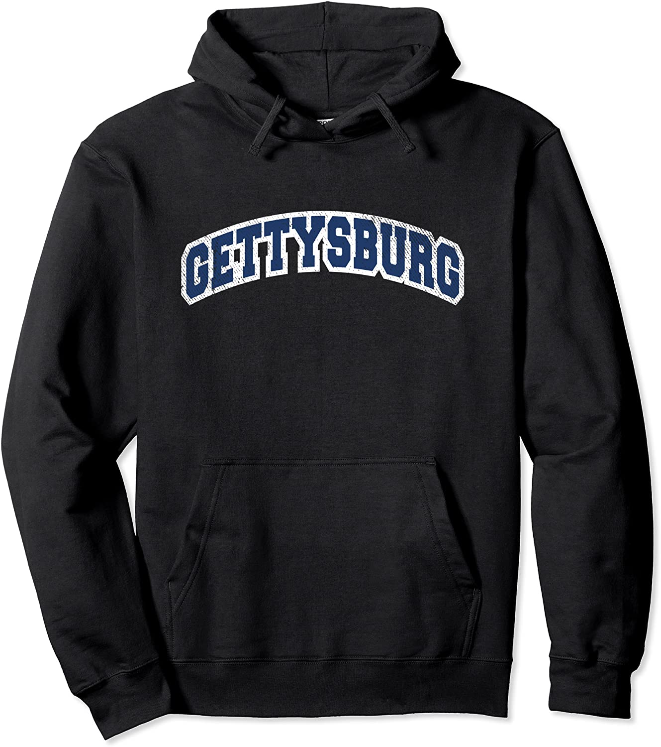 Gettysburg Pennsylvania Varsity Style Vintage Pullover Hoodie