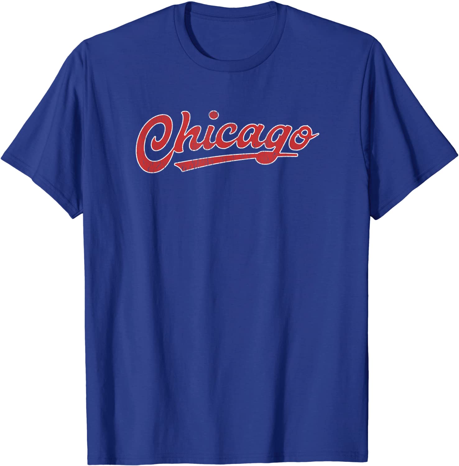 I Love Chicago Vintage Baseball Sports Script T-Shirt