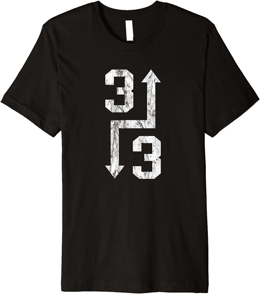 3 Up 3 Down Sports Baseball Softball Game Day Fan Premium T-Shirt