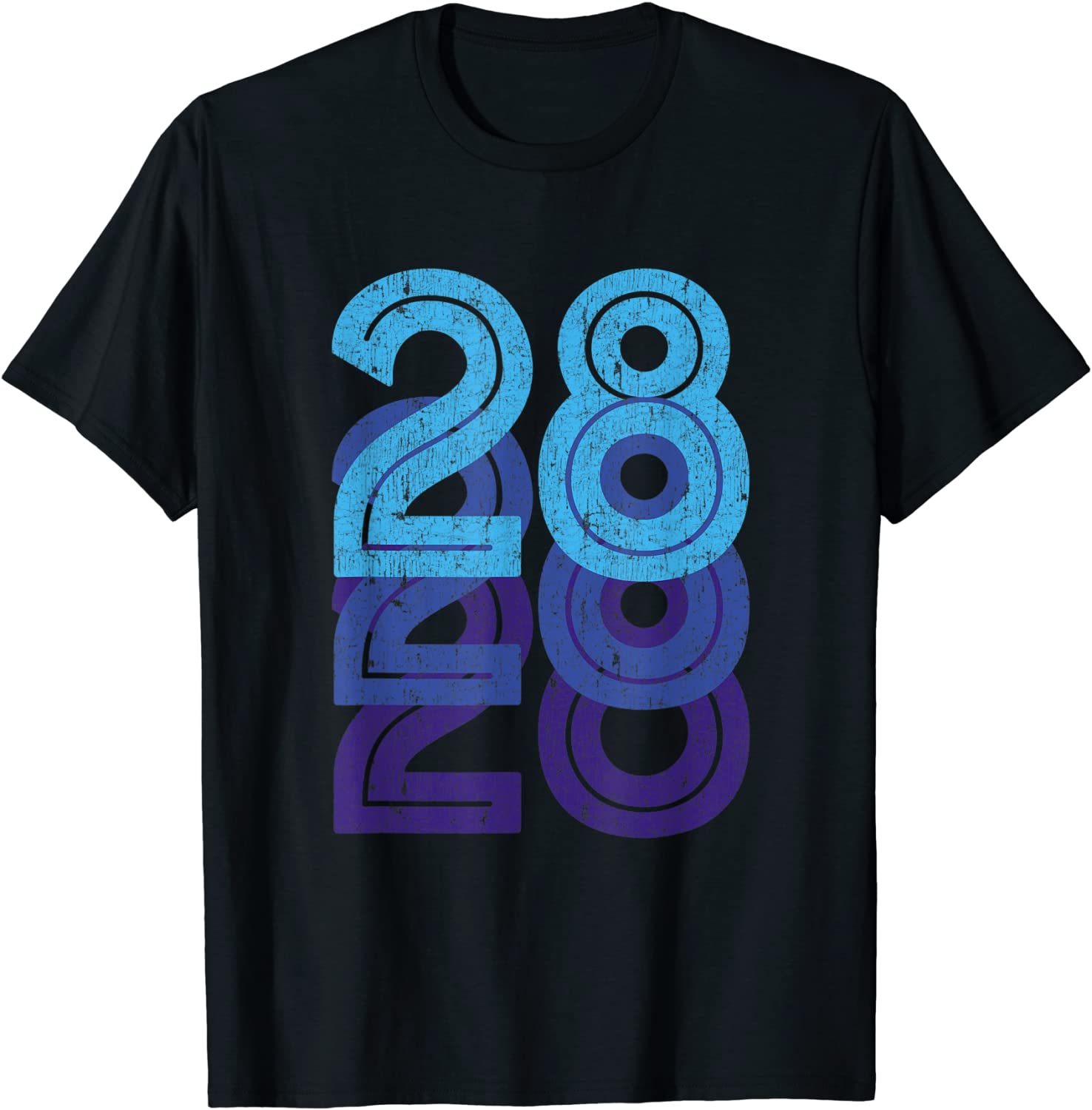 28 Lucky Number 28th Year Birthday Age Sports Team T-Shirt