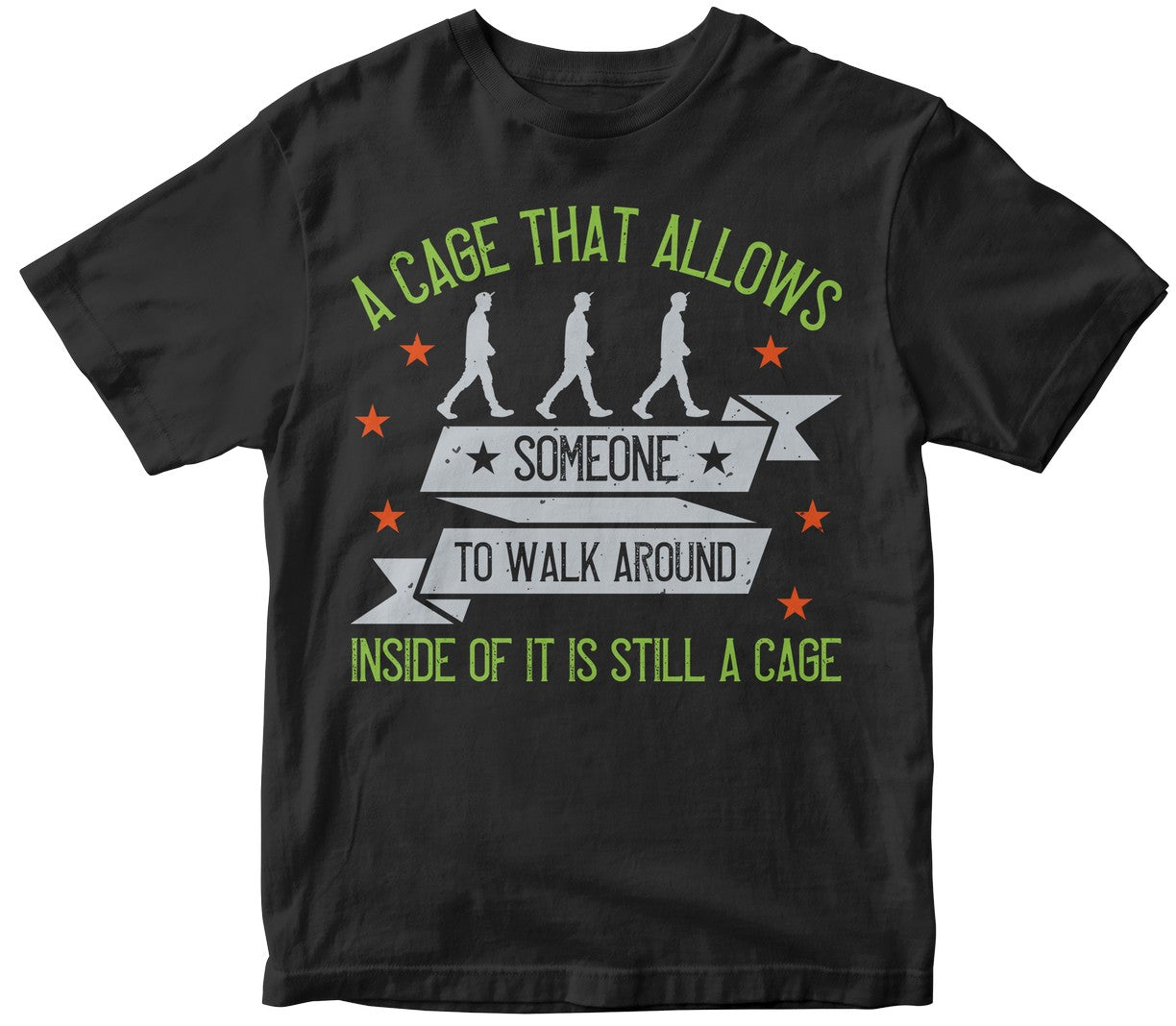 A Cage That Allows Someone To Walk Around Inside Of It Is Still A Cage-0