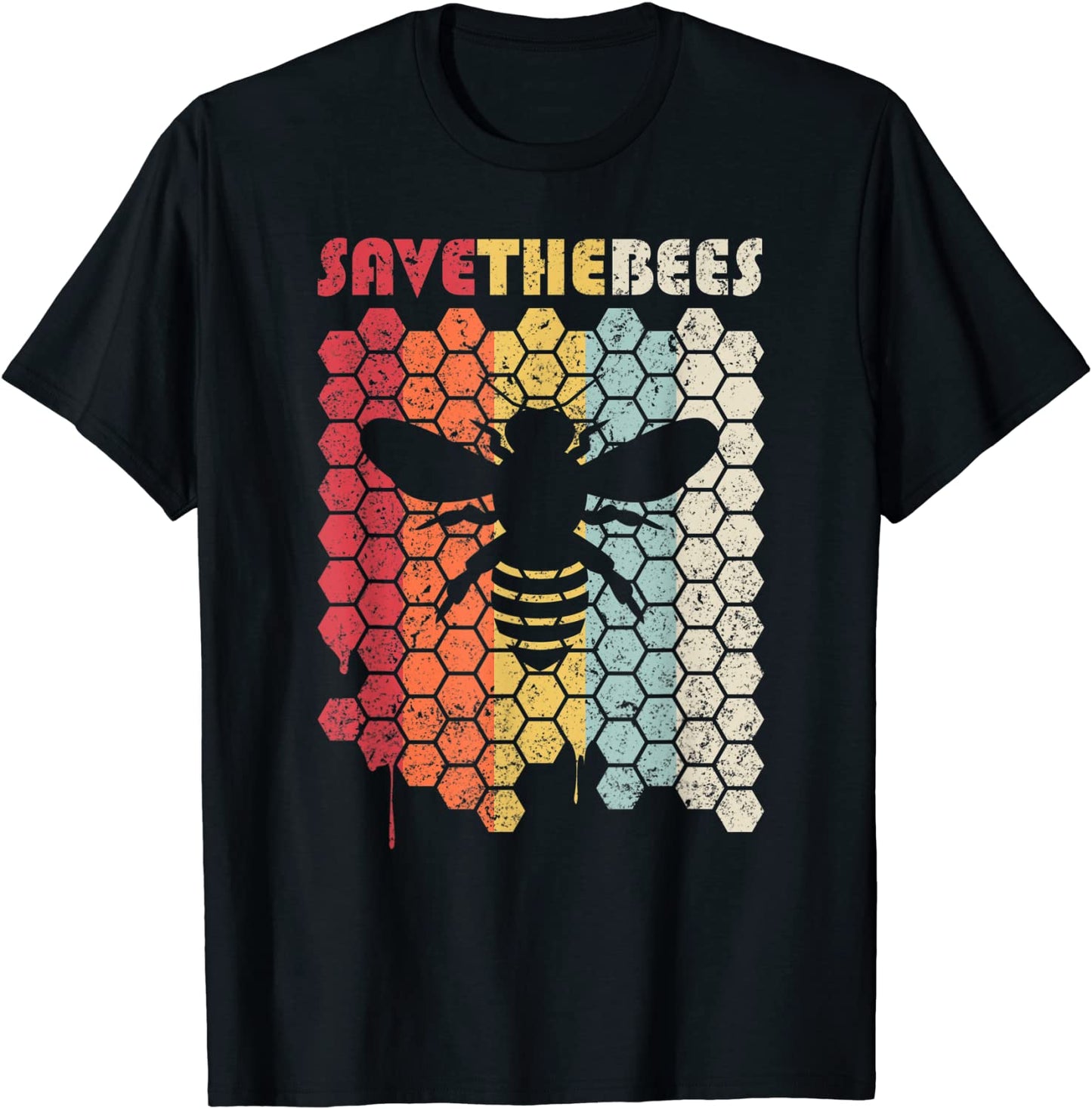 Save The Bees Shirt Retro Style Climate Change T-Shirt