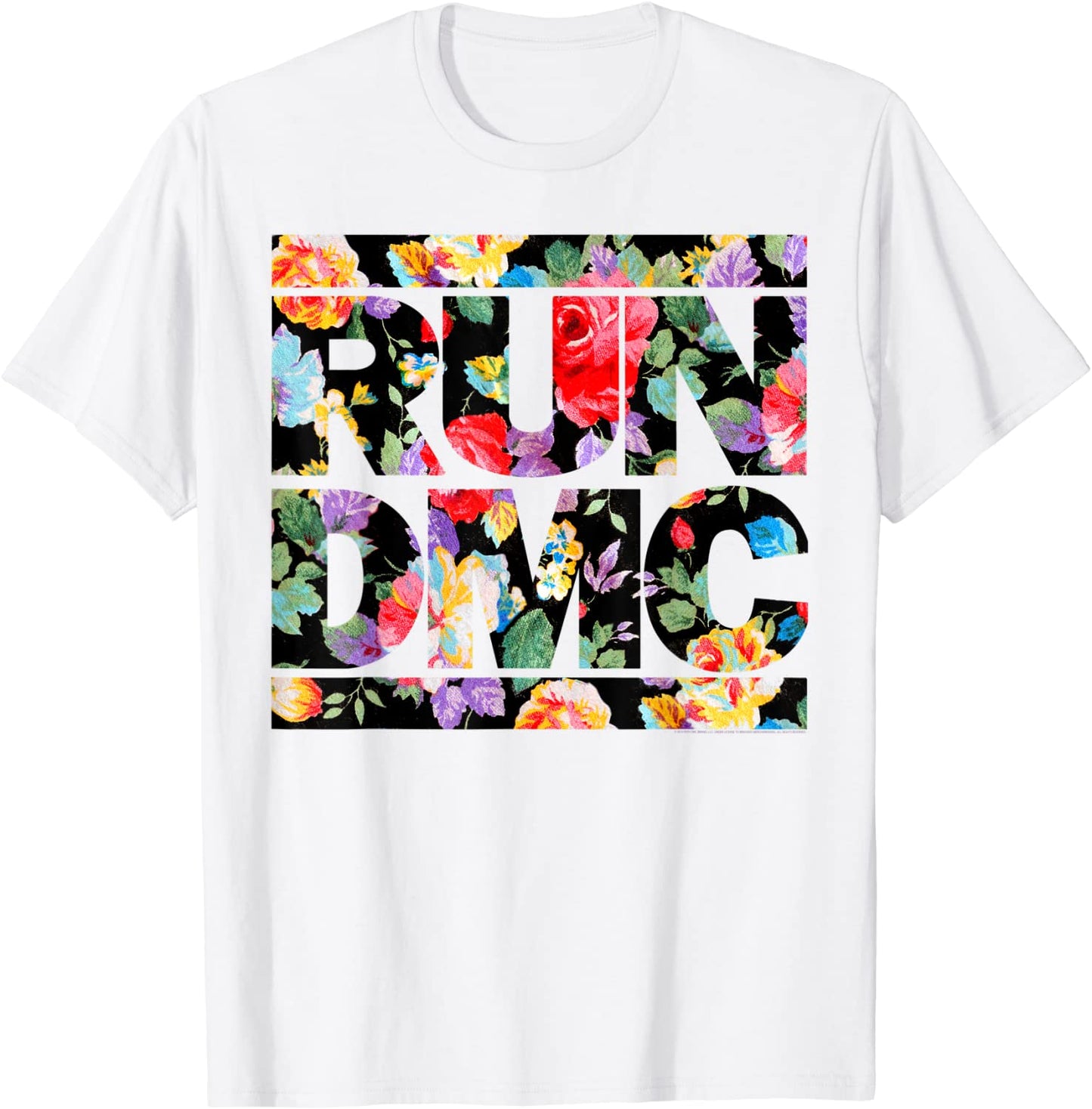 Run DMC Official Floral Logo T-Shirt