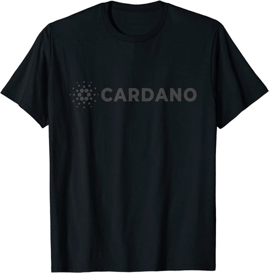 Cardano ADA Crypto Blockchain ADA Dark Cardano Logo T-Shirt