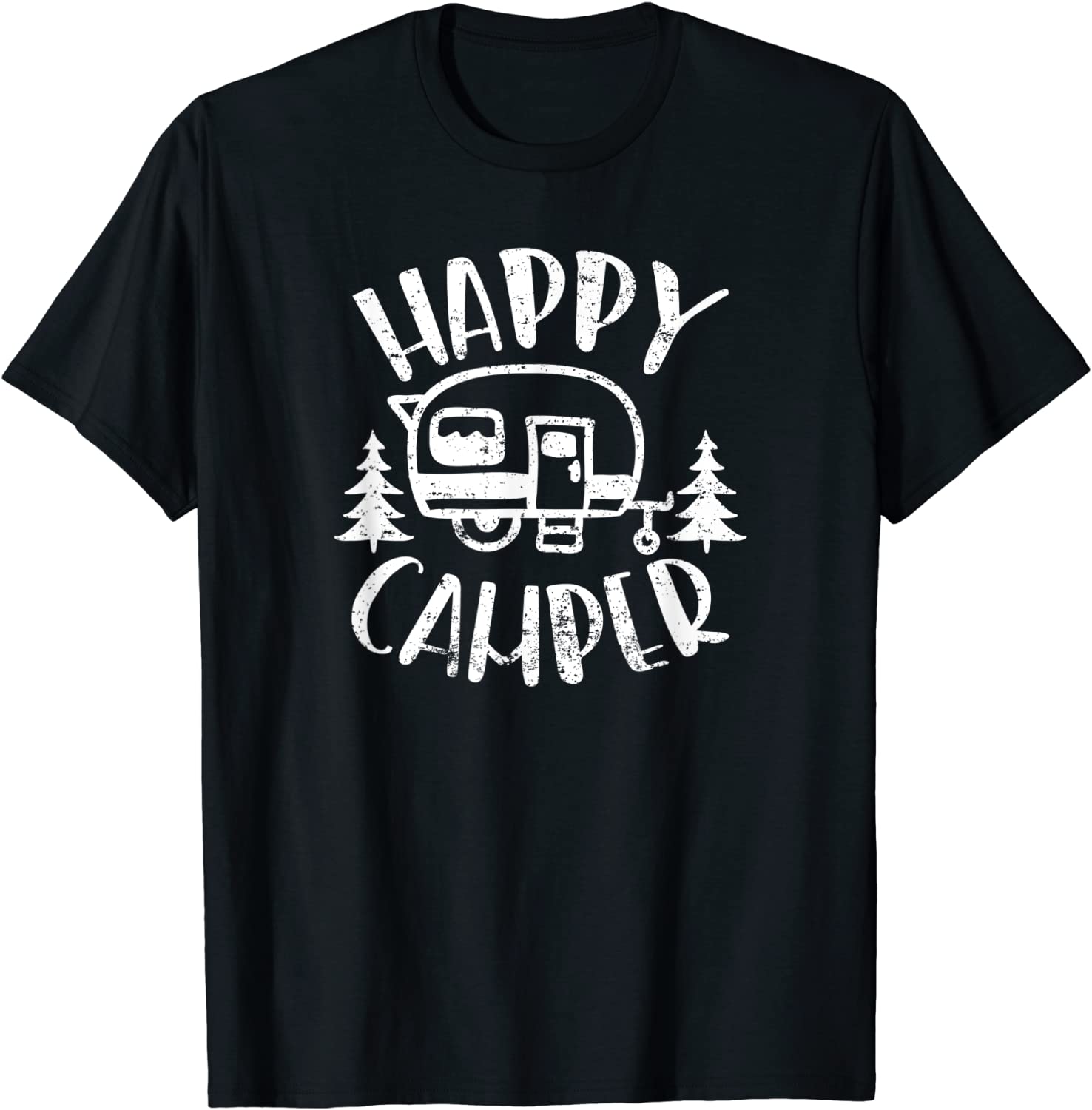 Happy Camper - RV Trailer Outdoor Camping T-Shirt