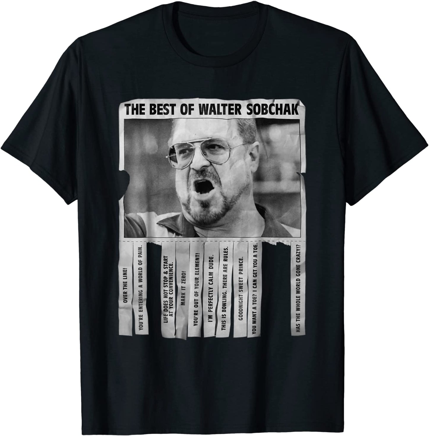 The Big Lebowski Walter Best Of Quotes Flyer T-Shirt