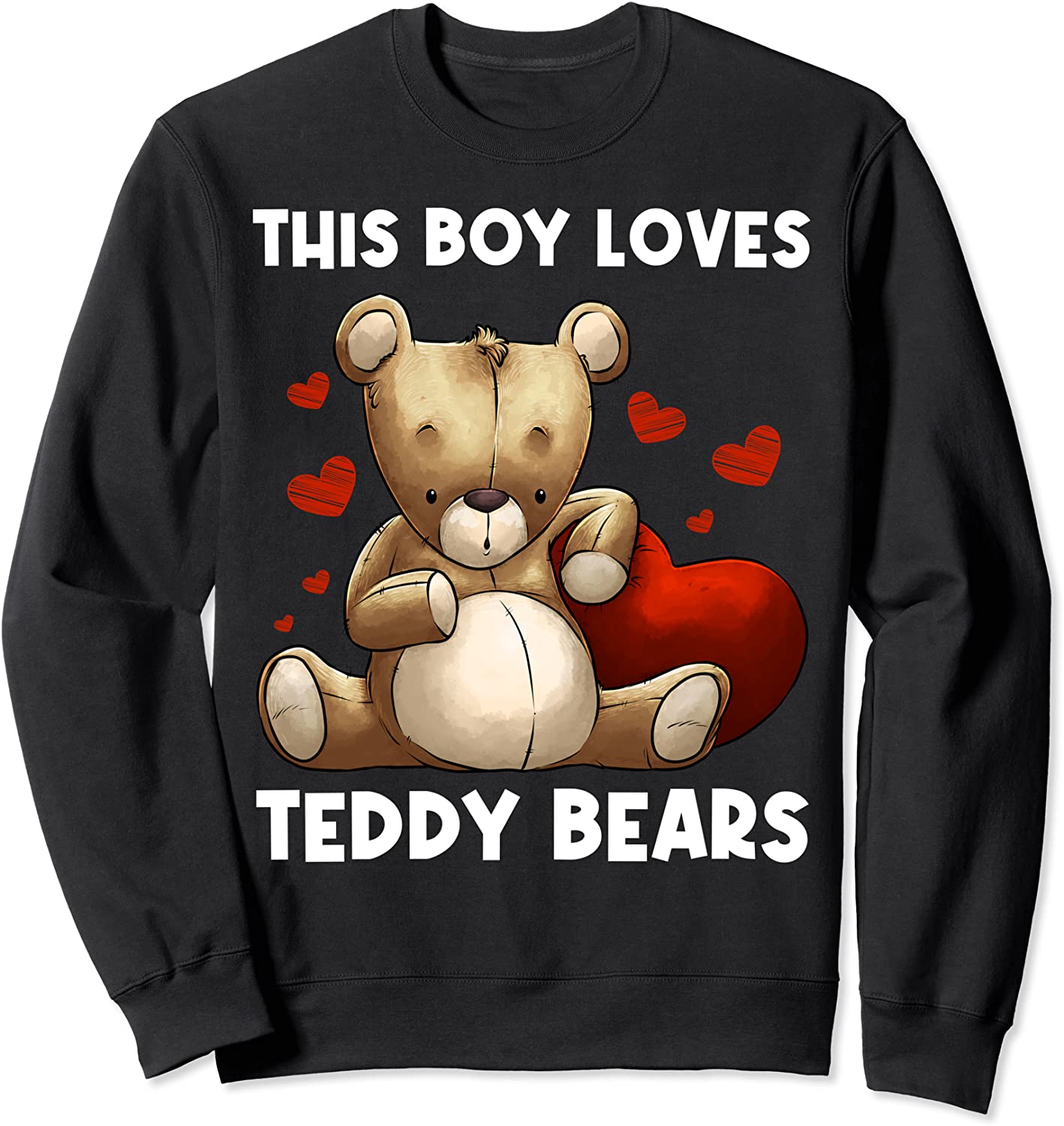 Cool Teddy Bear Gift for Boys Kids Plush Stuffed Toy Animal Sweatshirt