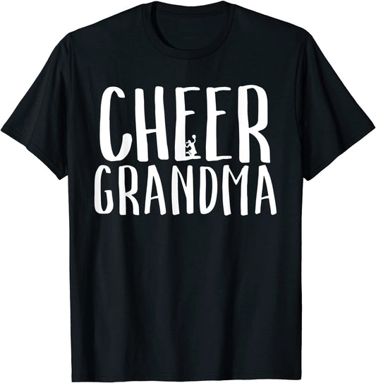 Cheer Grandma T Shirt Proud Granny of Cheerleaders Sports