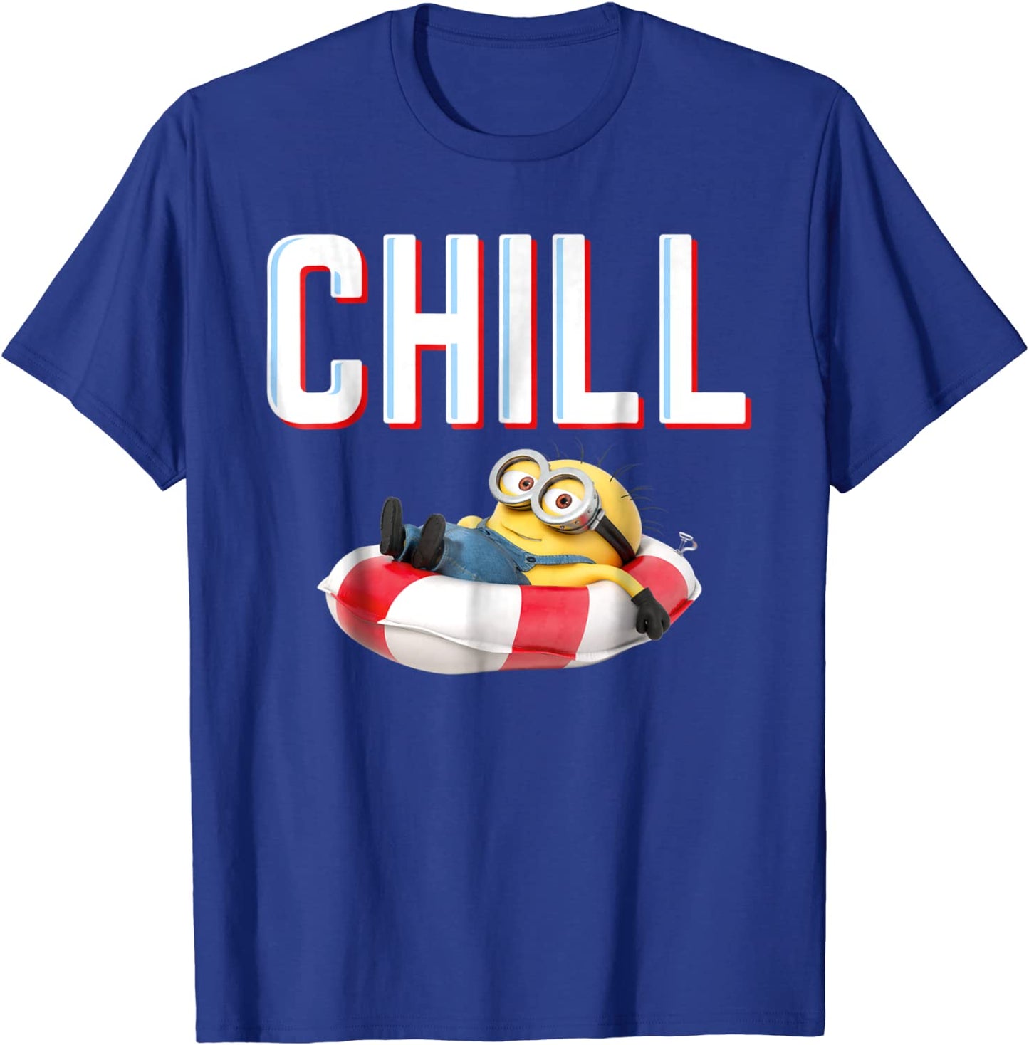 Despicable Me Minions Bob Chillaxin In Tube Graphic T-Shirt