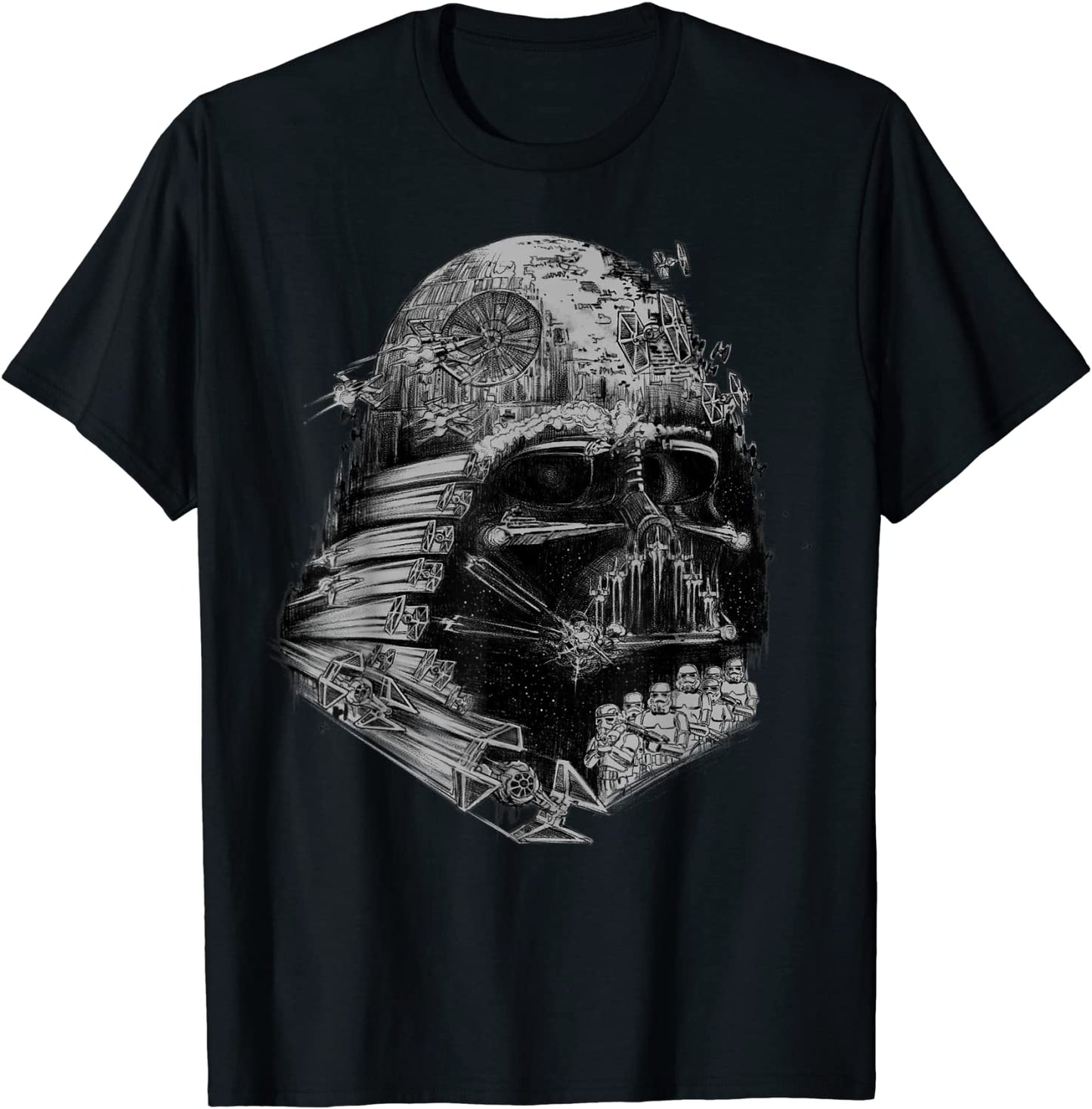 Star Wars Darth Vader Build The Empire Graphic T-Shirt T-Shirt