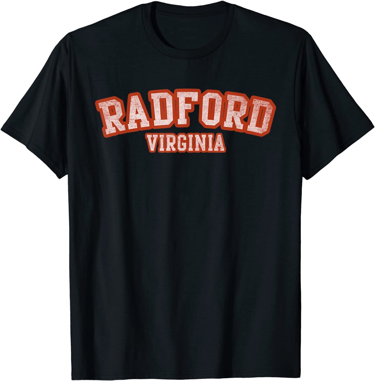 Radford Virginia Athletic Text Sport Style T-Shirt
