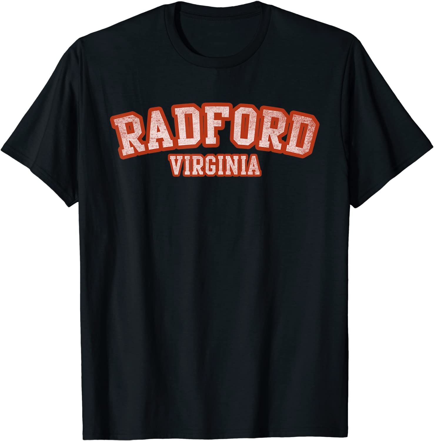 Radford Virginia Athletic Text Sport Style T-Shirt